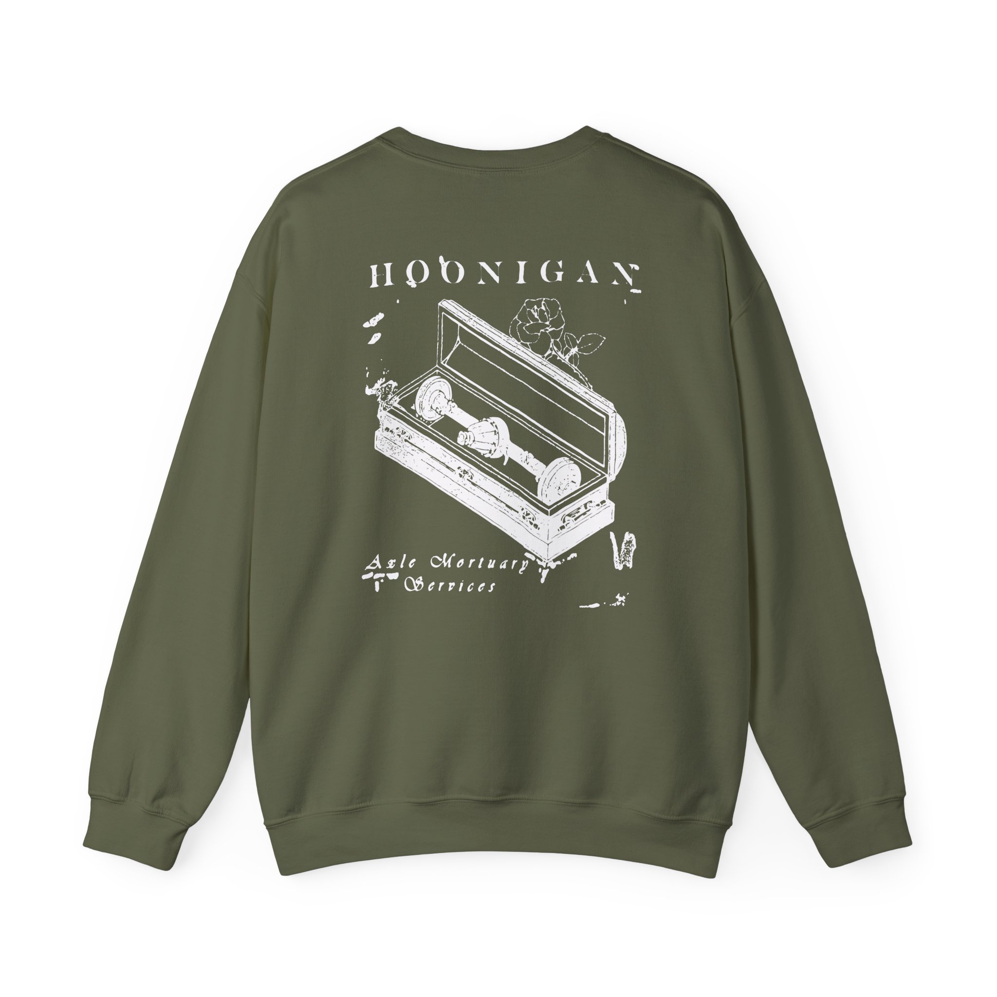 Ken Block Hoonigan Mortuary  Unisex Heavy Blendâ„¢ Crewneck Sweatshirt