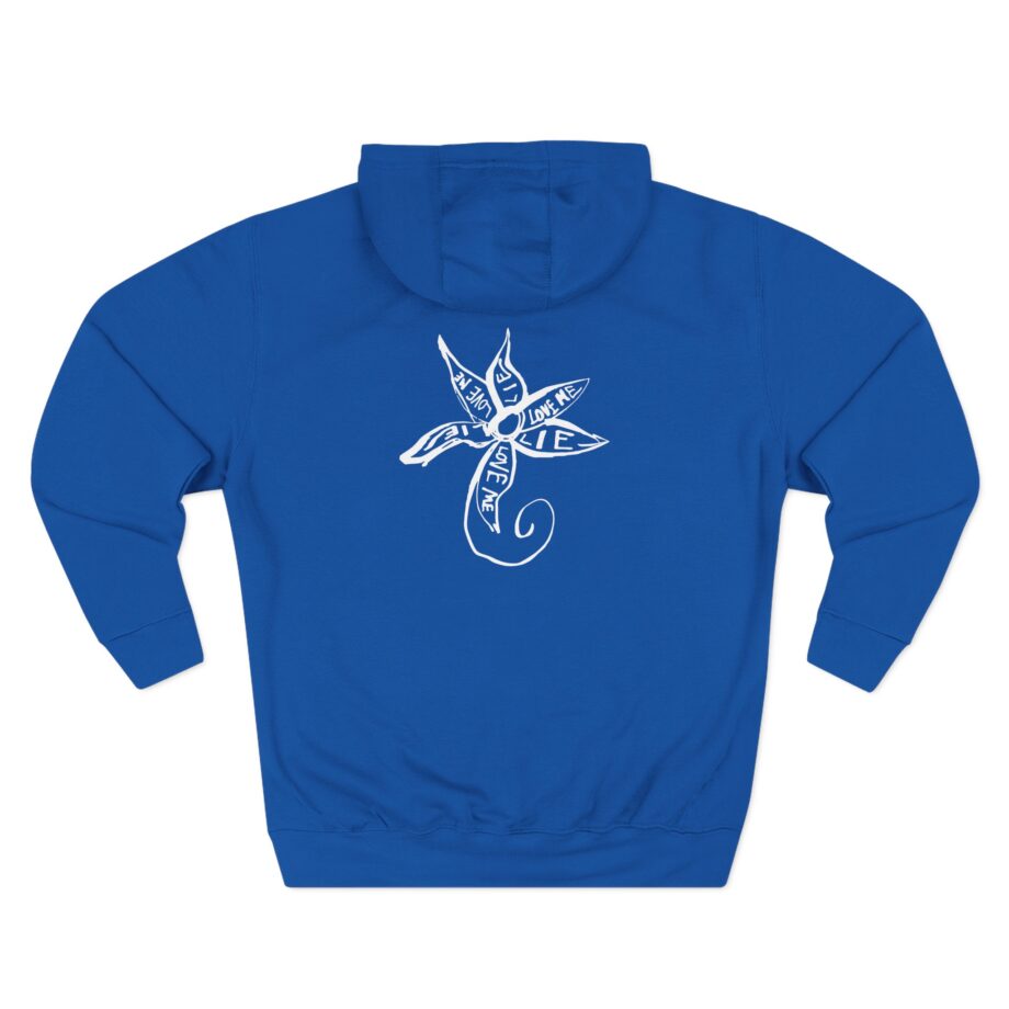 Rosalia Llylm Flower Three-Panel Fleece Hoodie
