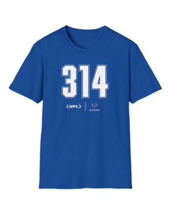 St. Louis Battlehawks Area Code Unisex Softstyle T-Shirt