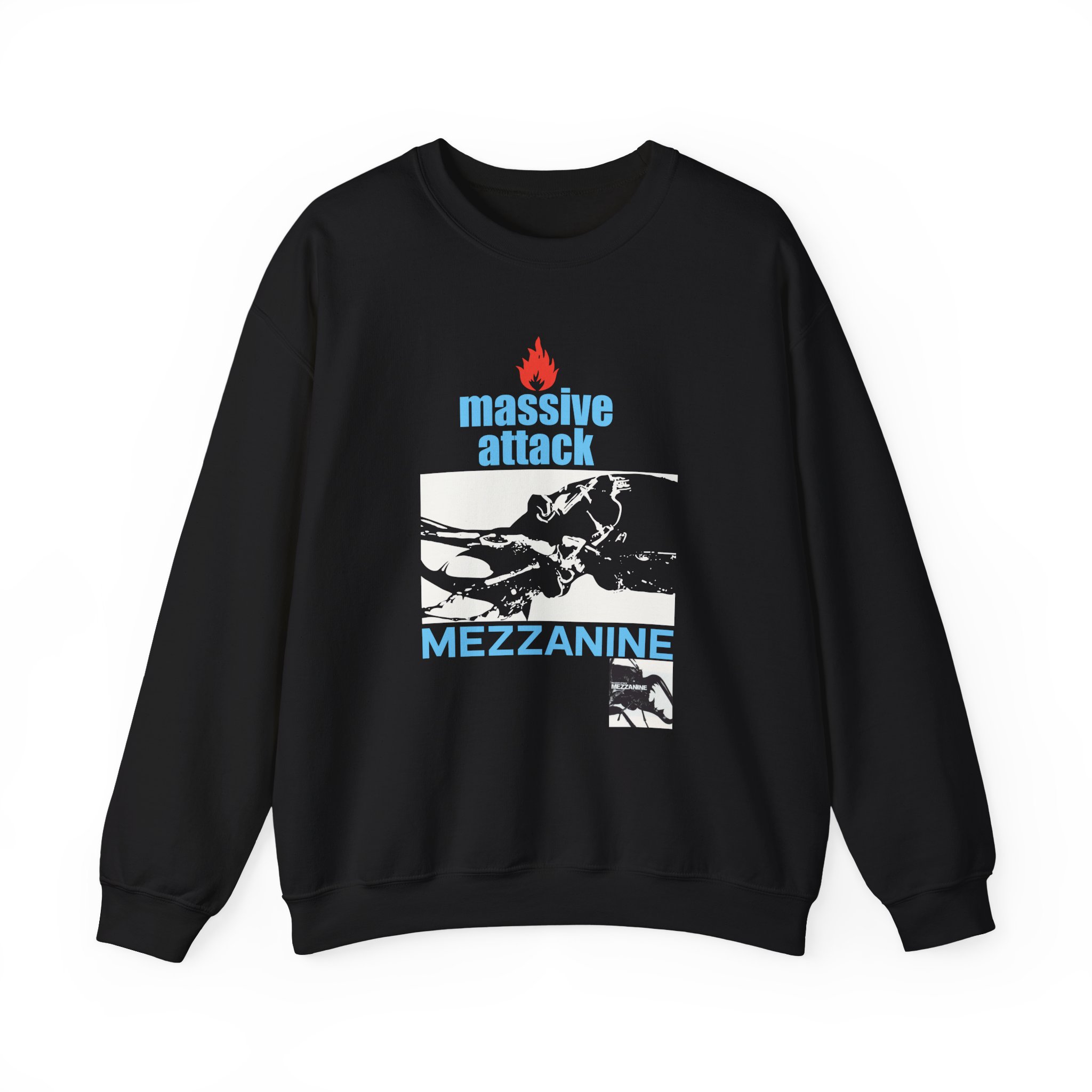 Massive Attack Mezzanine Unisex Heavy Blendâ„¢ Crewneck Sweatshirt