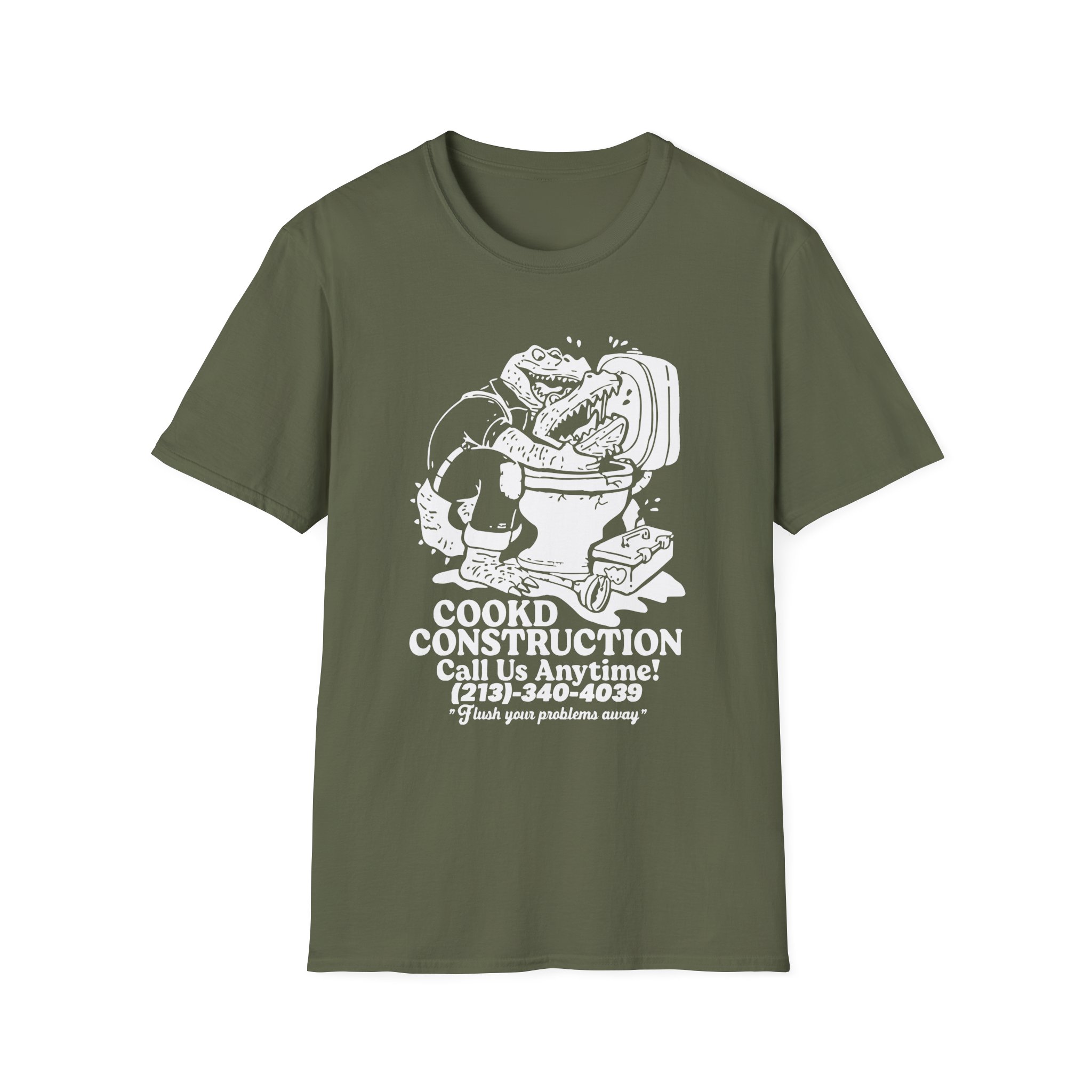 Lazarbeam  Cookd Construction Call Us Anytime Unisex Softstyle T-Shirt