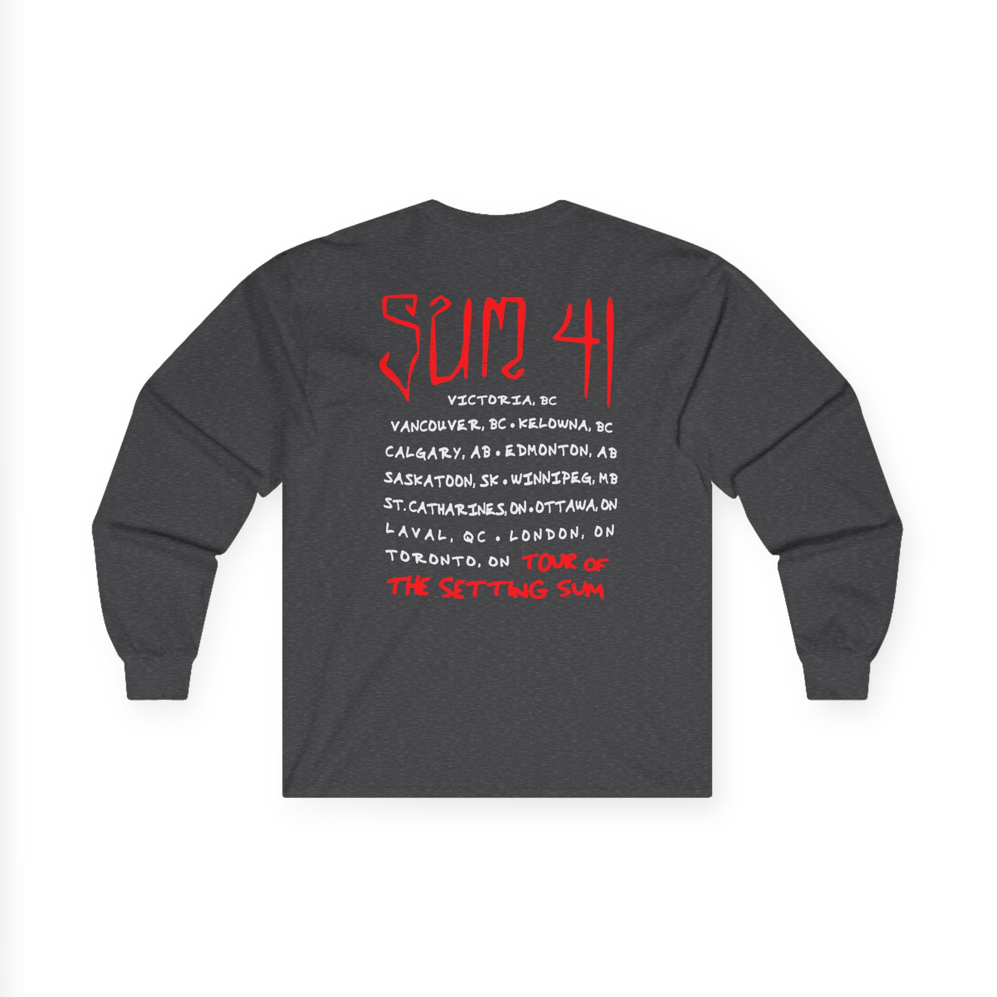 Sum 41 Skull Sketch Tour Unisex Ultra Cotton Long Sleeve Tee