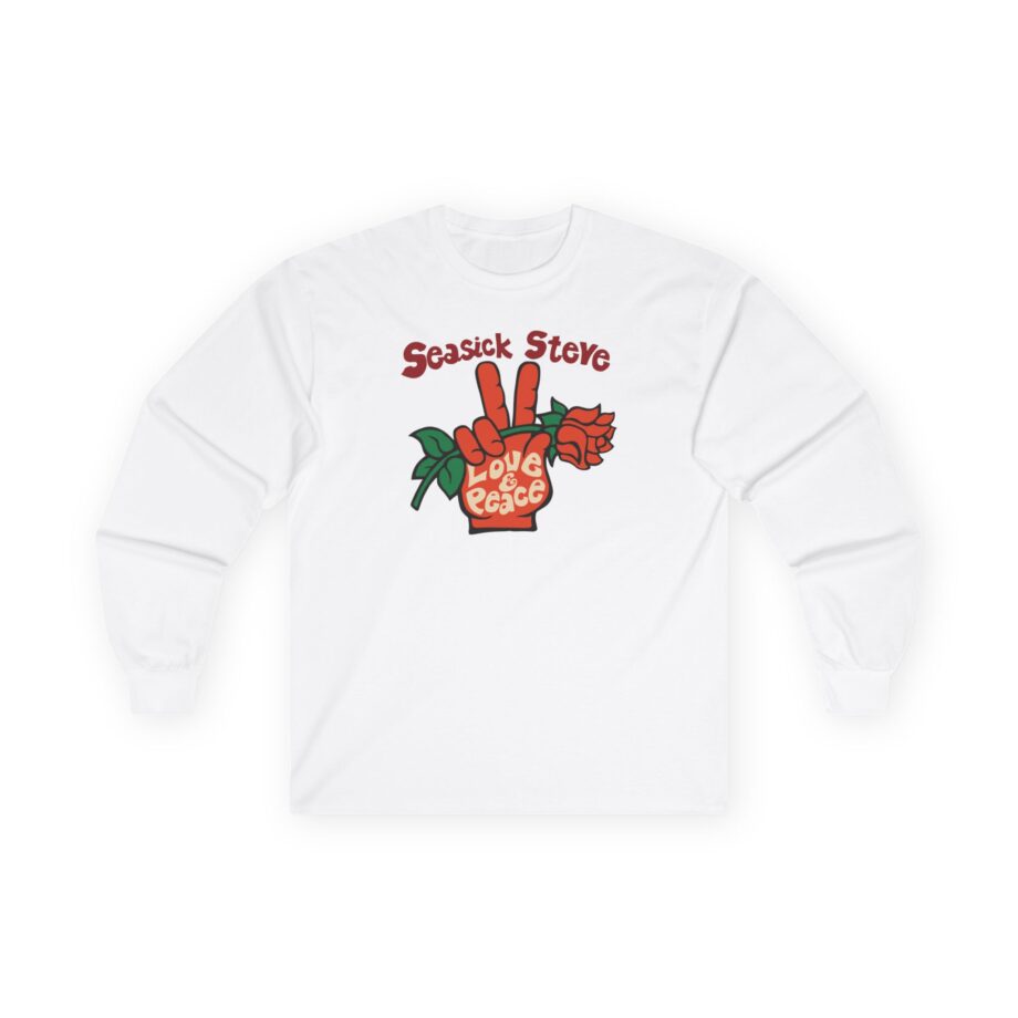 Seasick Steve Love & Peace Unisex Ultra Cotton Long Sleeve Tee