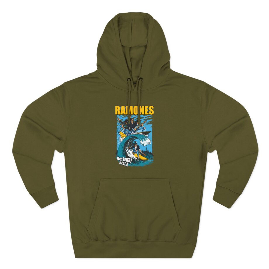 Ramones Rockaway Beach Three-Panel Fleece Hoodie