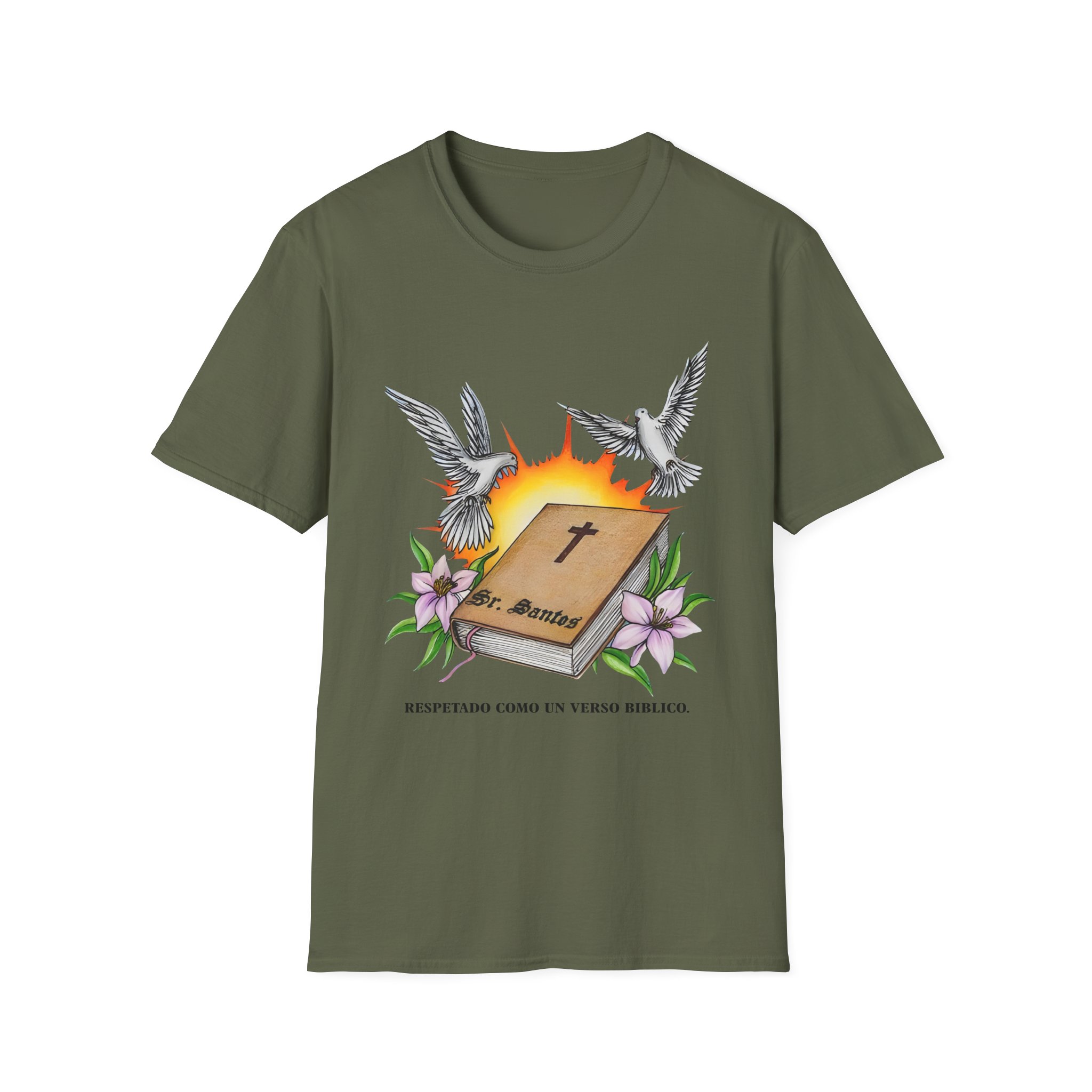Arcangel Respira Como Un Verso Biblico Unisex Softstyle T-Shirt