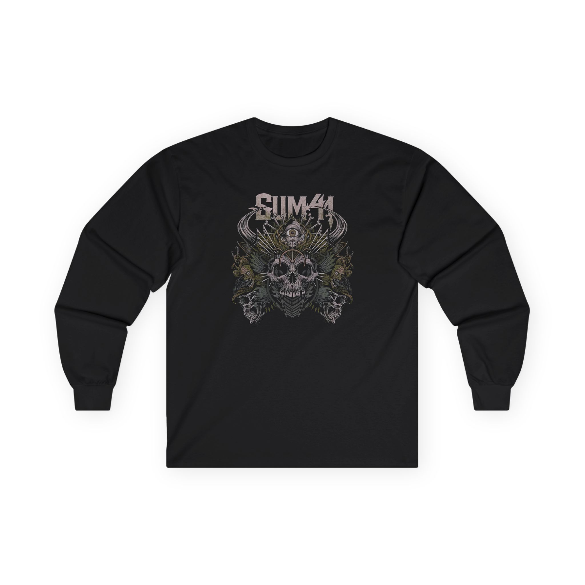 Sum 41 Skull Pyramid Unisex Ultra Cotton Long Sleeve Tee