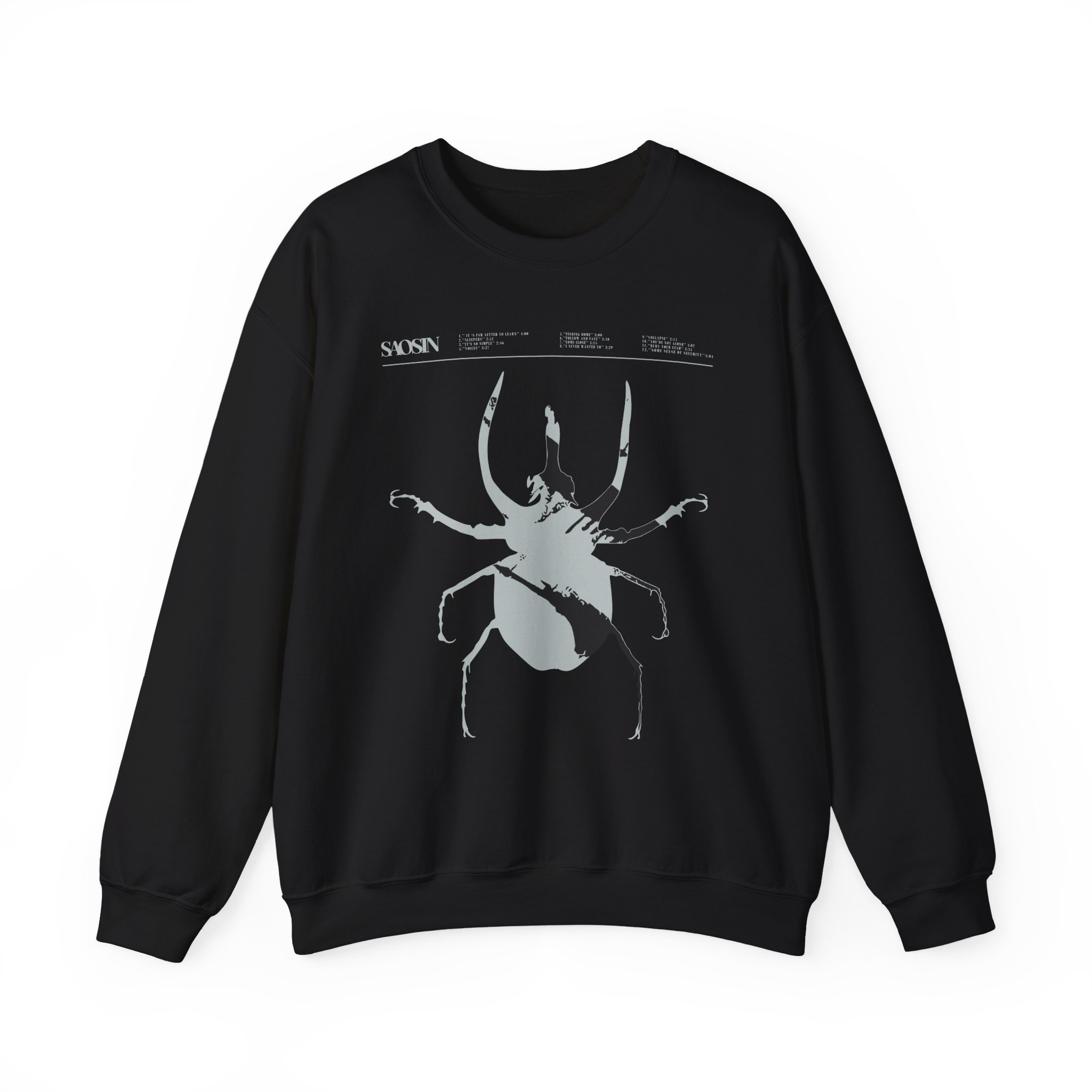 Saosin Tracklist Unisex Heavy Blendâ„¢ Crewneck Sweatshirt