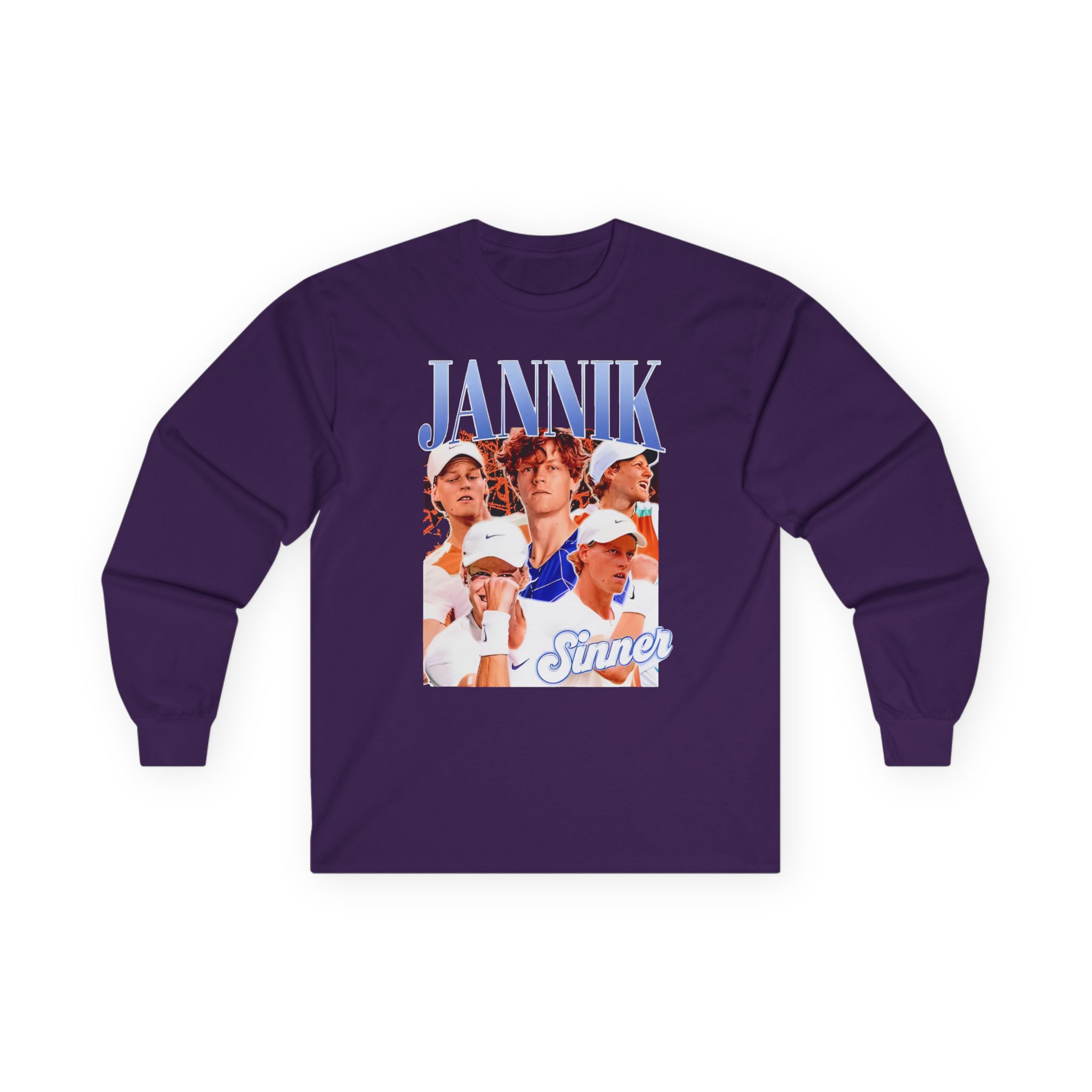 Jannik Sinner Retro Art Unisex Ultra Cotton Long Sleeve Tee