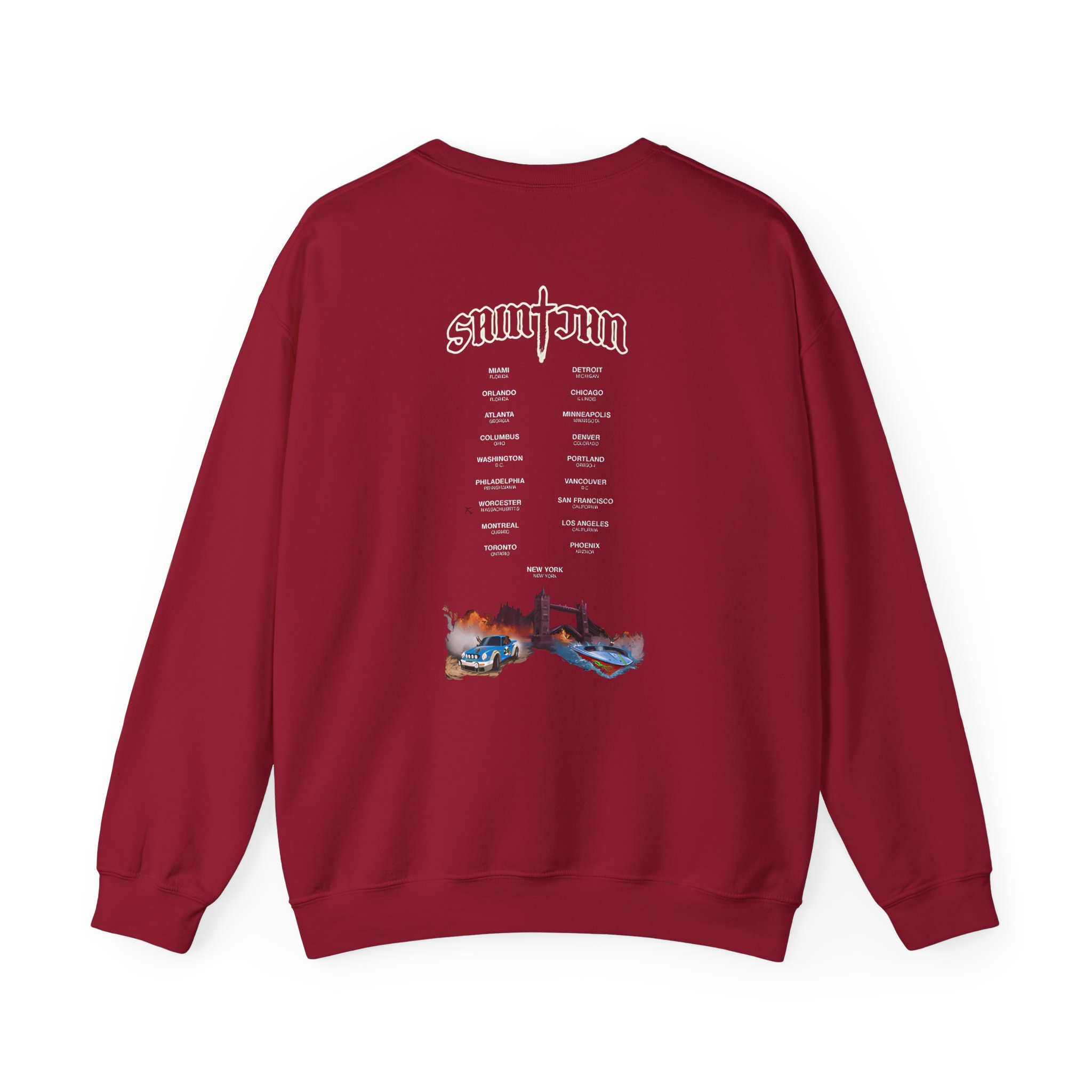 Saint JhnIgnorant Forever World Tour Unisex Heavy Blendâ„¢ Crewneck Sweatshirt