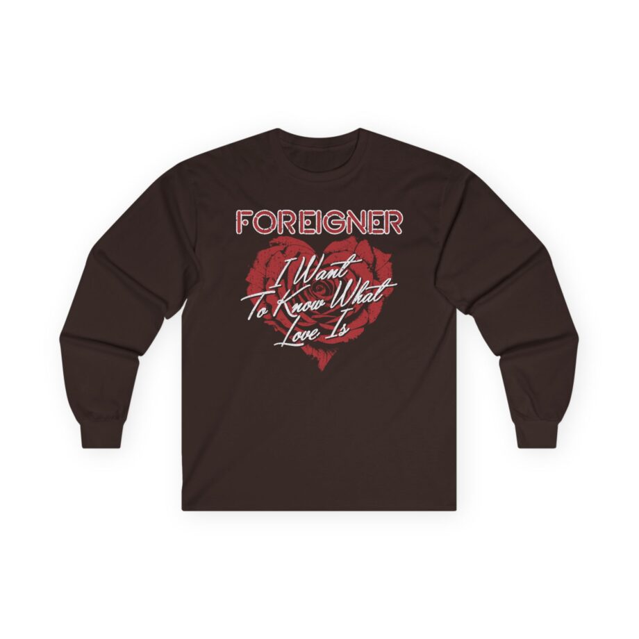 Foreigner Rose Heart Unisex Ultra Cotton Long Sleeve Tee