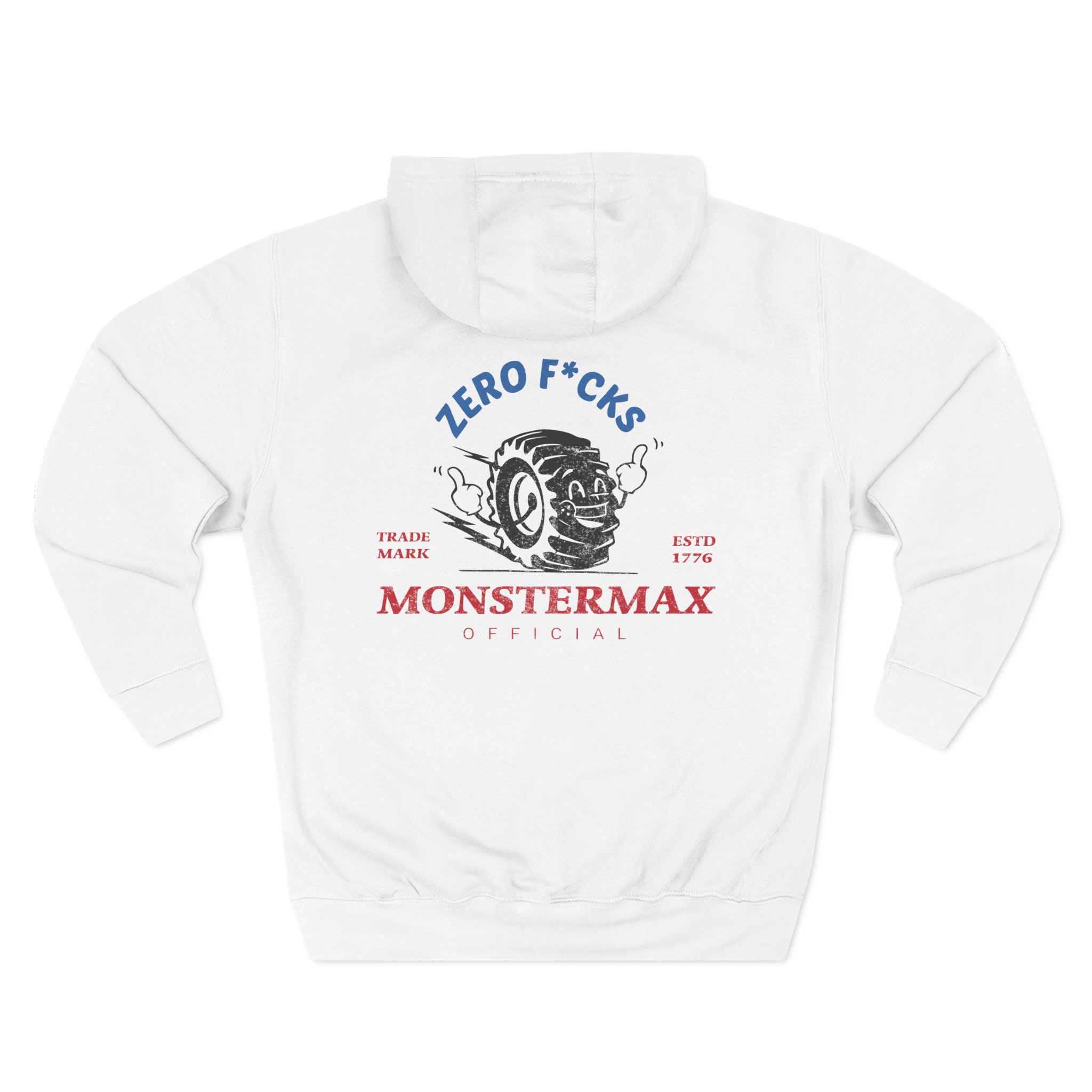 Monstermax Zero Fucks Three-Panel Fleece Hoodie