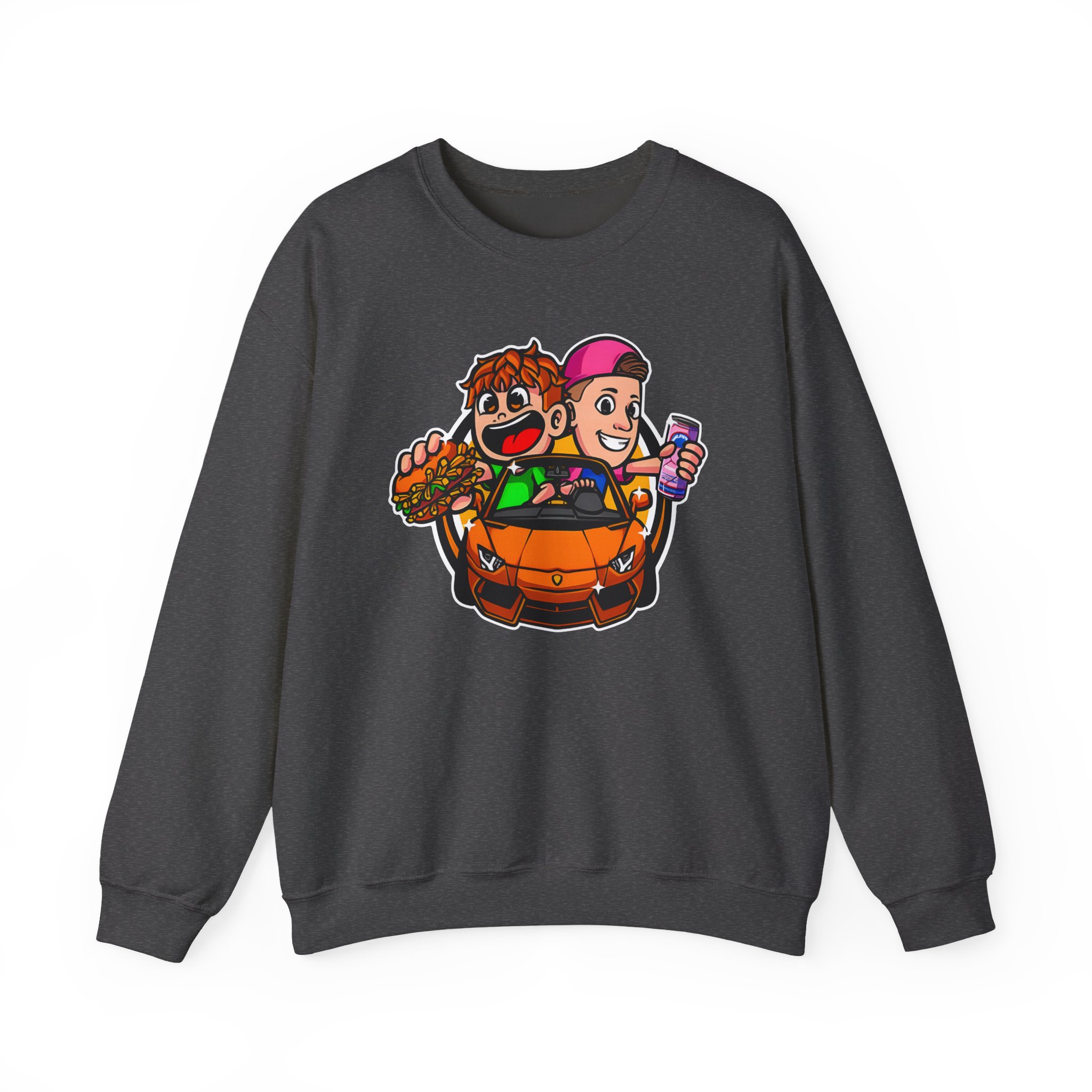 Burger Pommes Unisex Heavy Blendâ„¢ Crewneck Sweatshirt