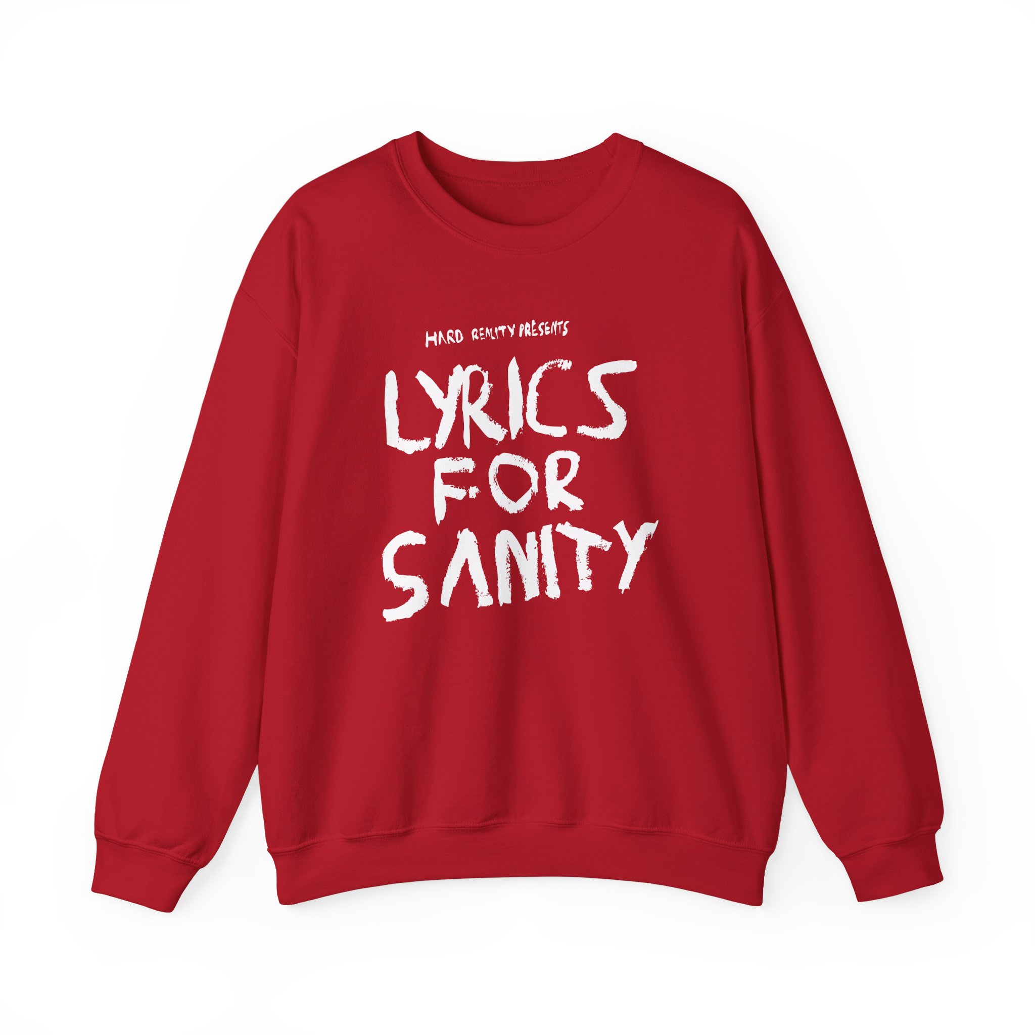 Songer Lyrics for Sanity Unisex Heavy Blendâ„¢ Crewneck Sweatshirt