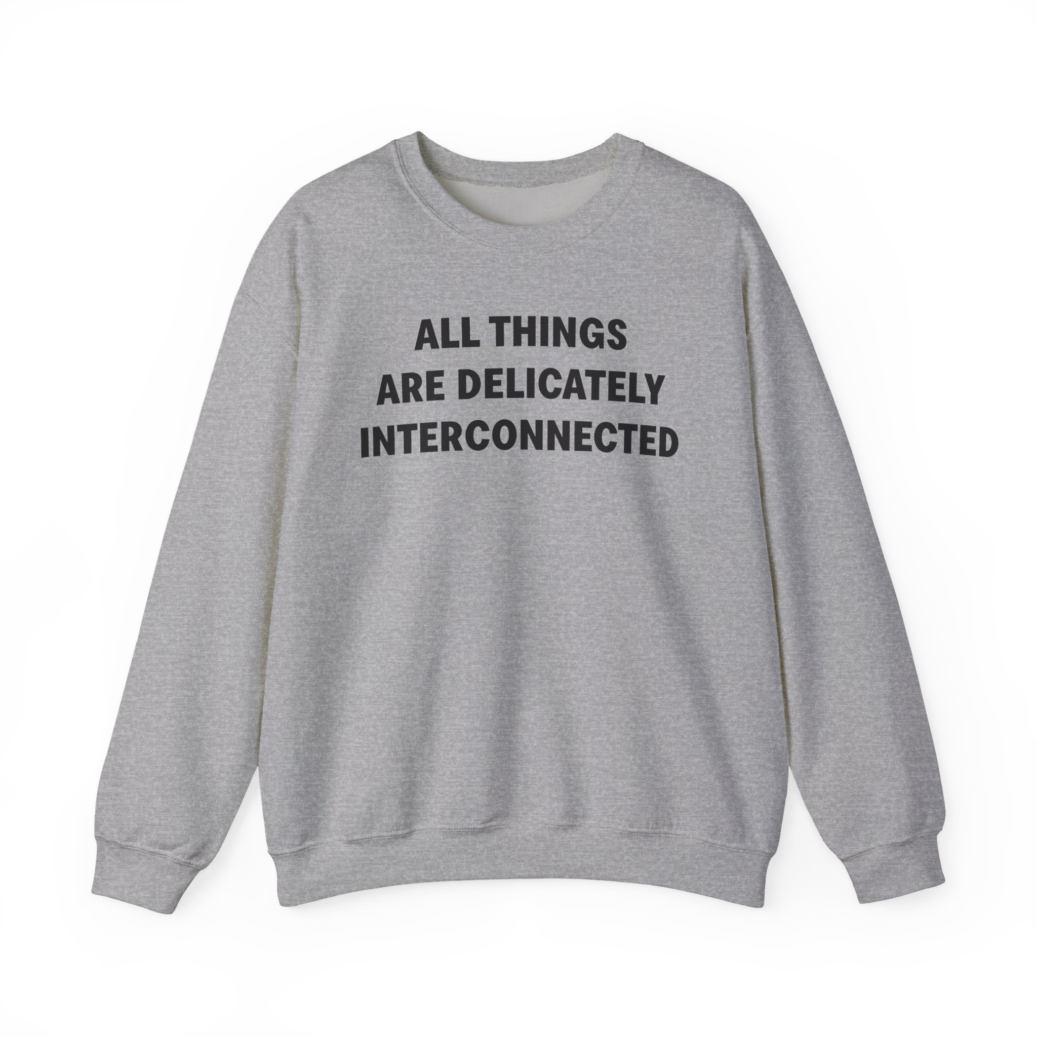 Jenny Holzer All Things Are Delicately Interconnected Unisex Heavy Blendâ„¢ Crewneck Sweatshirt