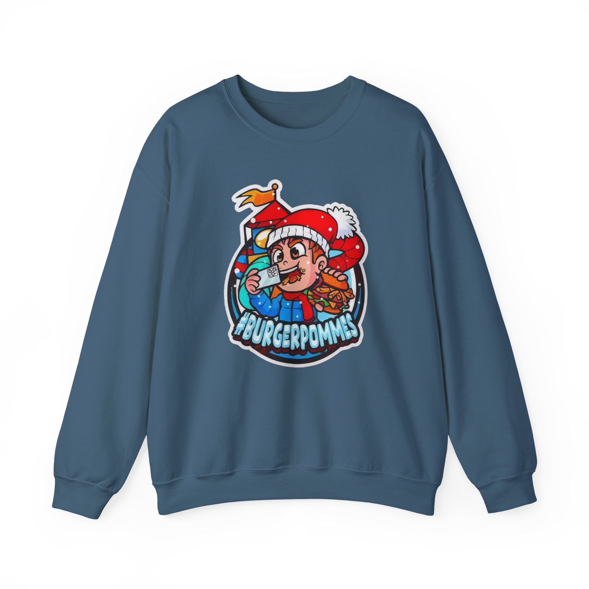 Burger Pommes Unisex Heavy Blendâ„¢ Crewneck Sweatshirt