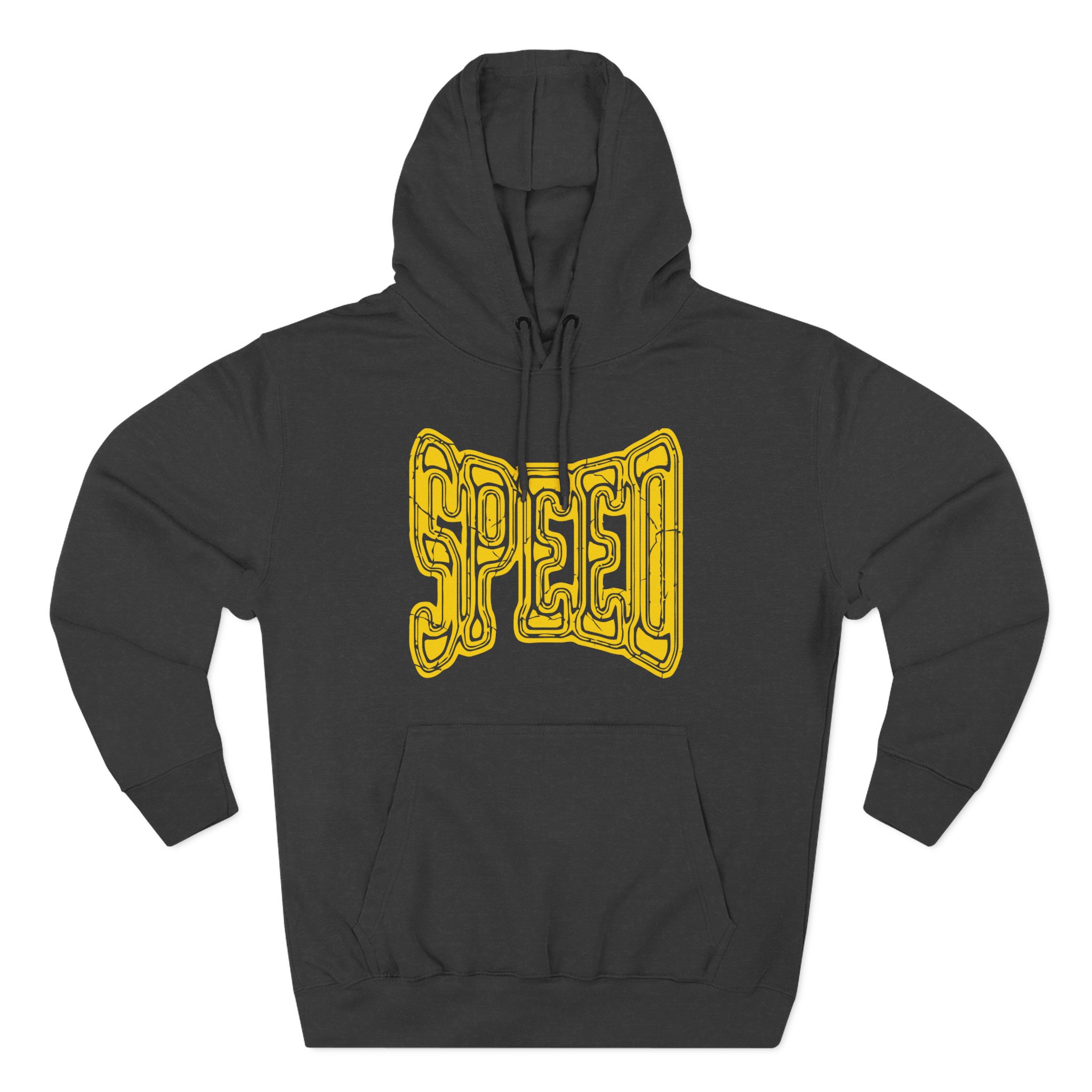 Ishowspeed Gold Logo Three-Panel Fleece Hoodie