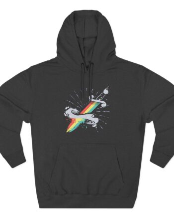 Grounded Willow Sad Stab Three-Panel Fleece Hoodie