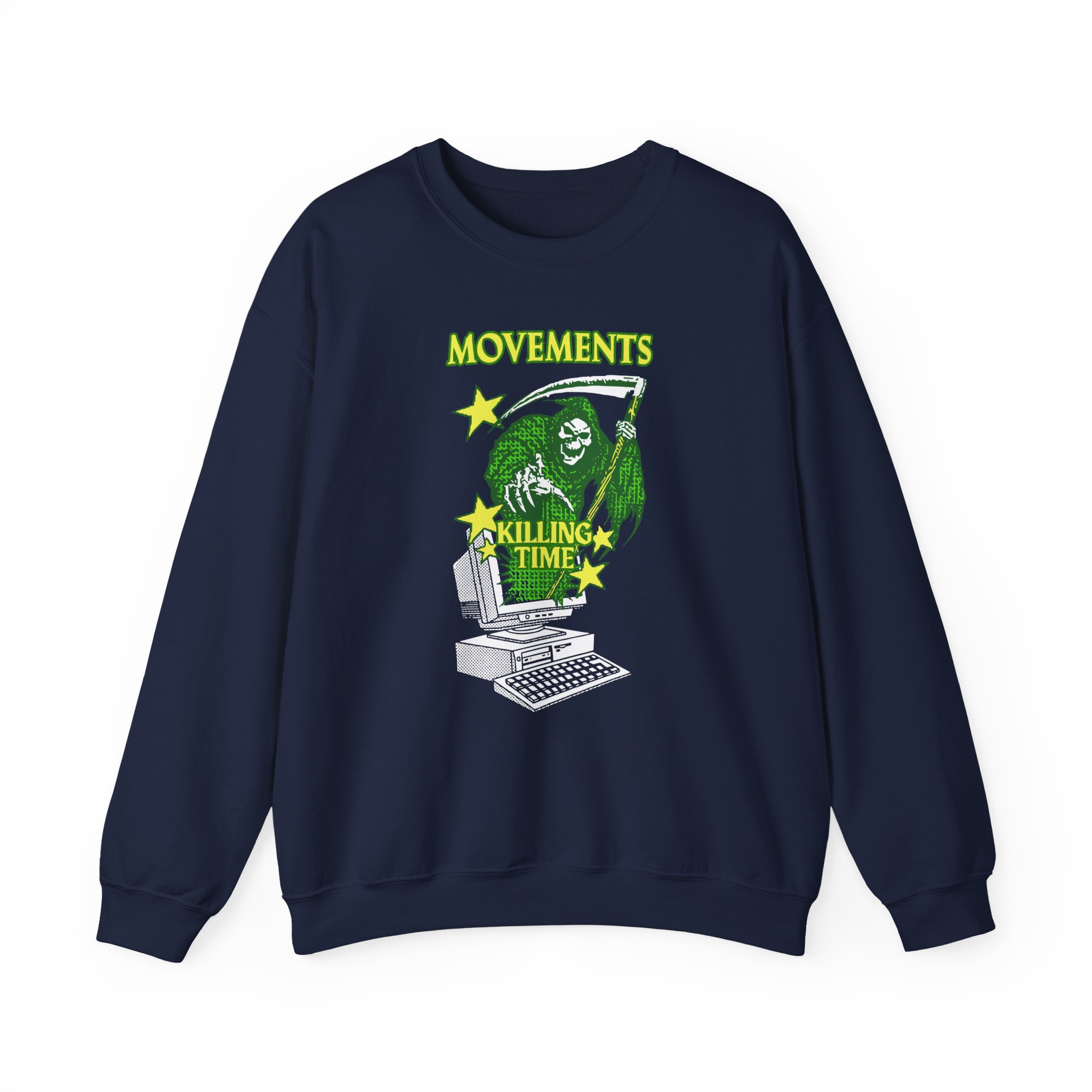 Movements Killing Time Grim Reaper Unisex Heavy Blendâ„¢ Crewneck Sweatshirt