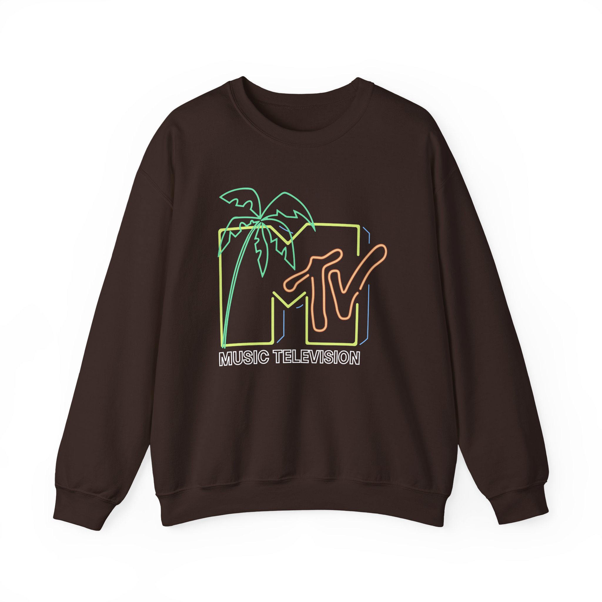 David Dobrik  Mtv Neon Light Logo Unisex Heavy Blendâ„¢ Crewneck Sweatshirt