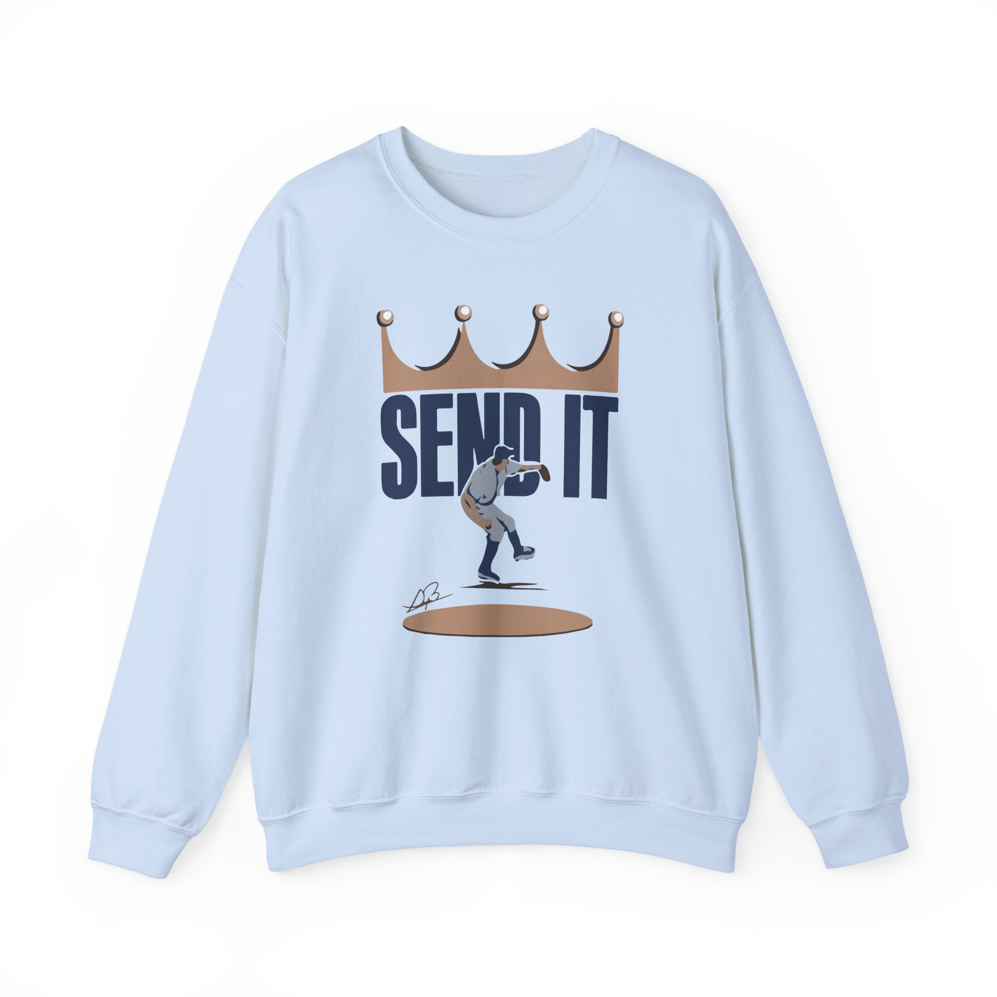 Trevor Bauer Send It  Unisex Heavy Blendâ„¢ Crewneck Sweatshirt