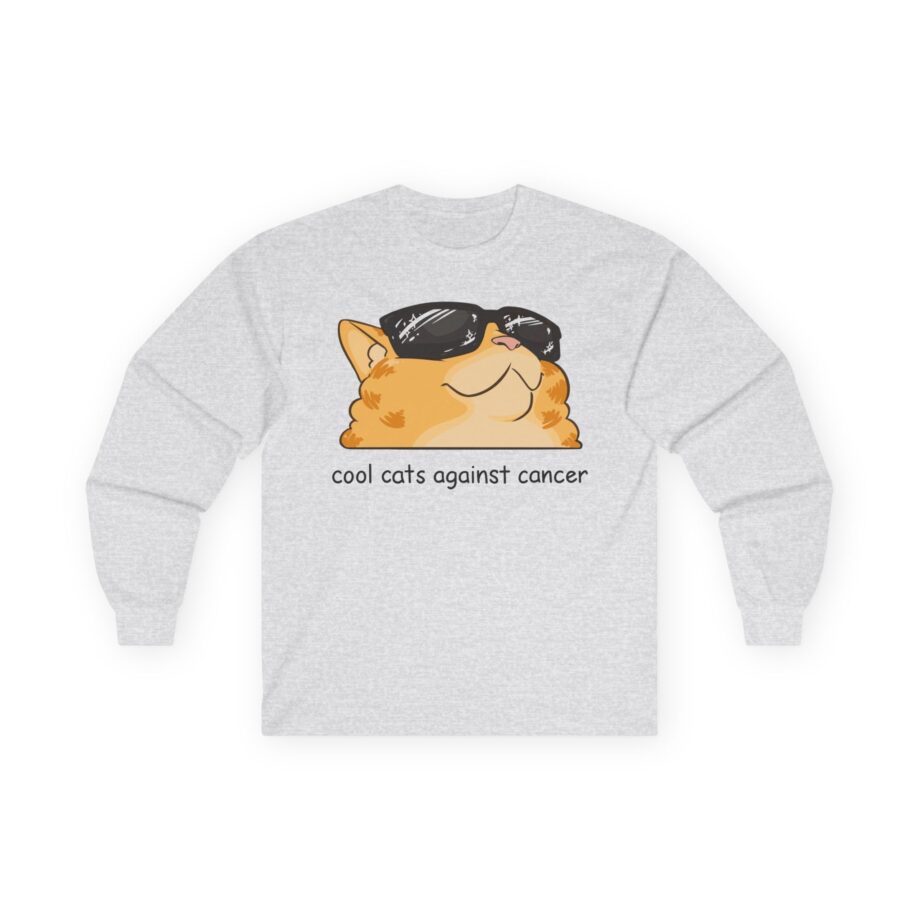 Lilsimsie cool cats against cancer Unisex Ultra Cotton Long Sleeve Tee