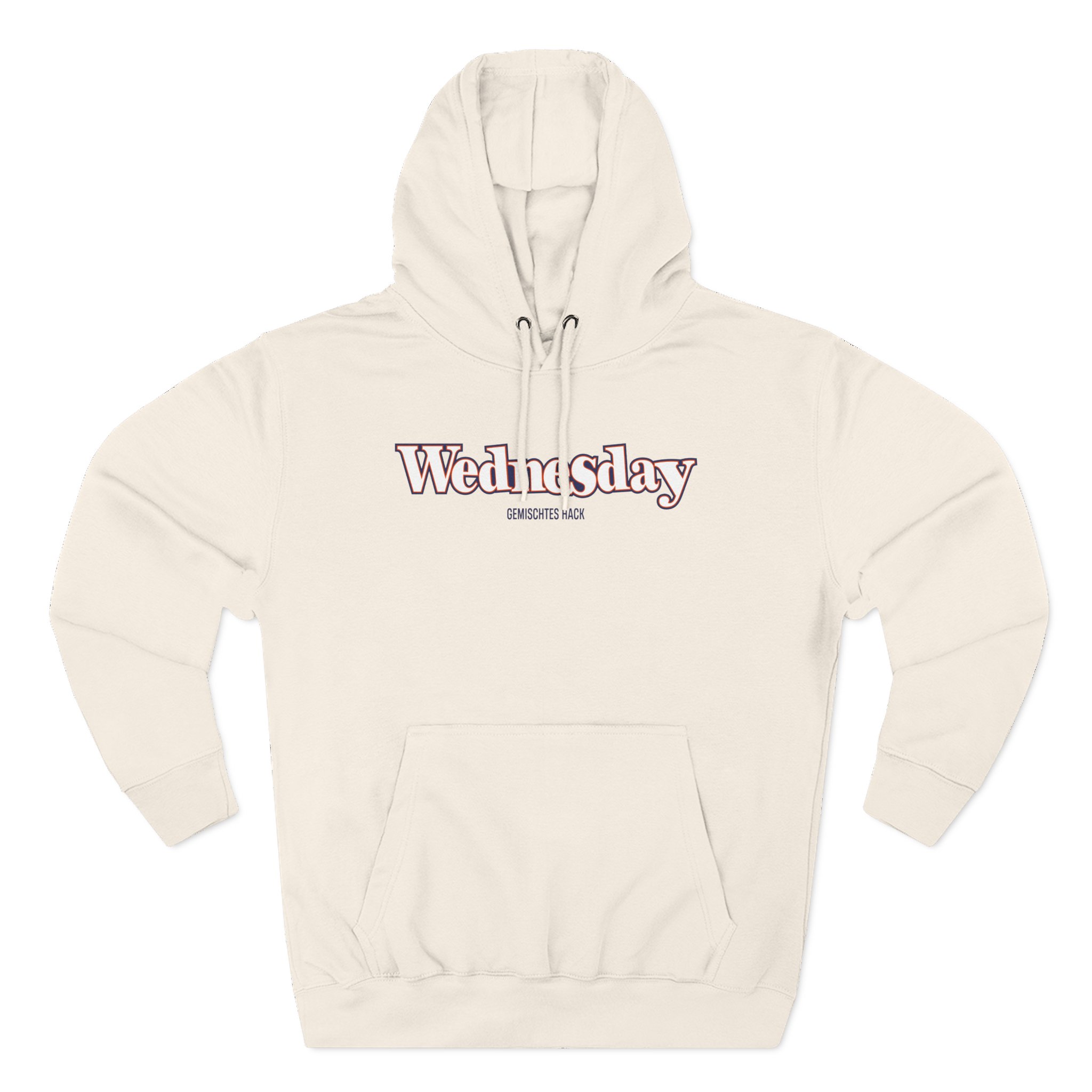 Gemischtes Hack Wednesday Three-Panel Fleece Hoodie