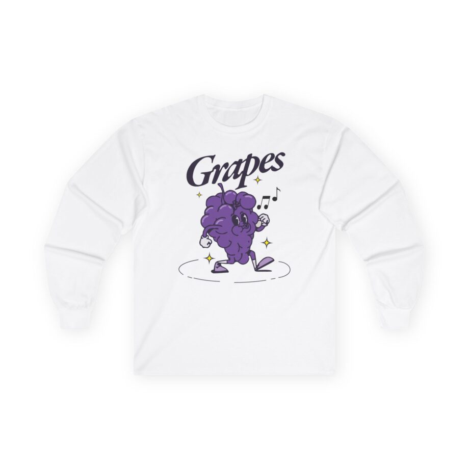 James Marriott Grapes Natural Unisex Ultra Cotton Long Sleeve Tee