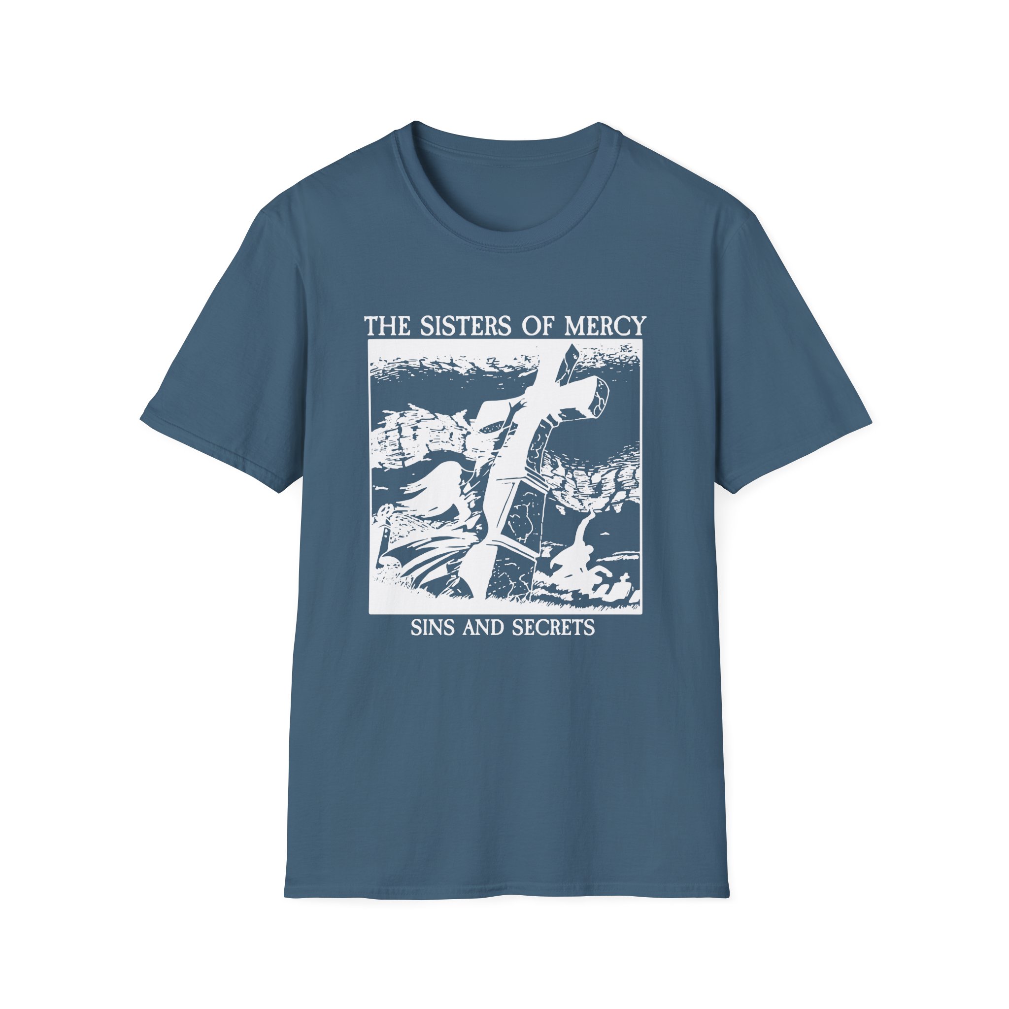The Sisters Of Mercy Sins And Secrets Unisex Softstyle T-Shirt