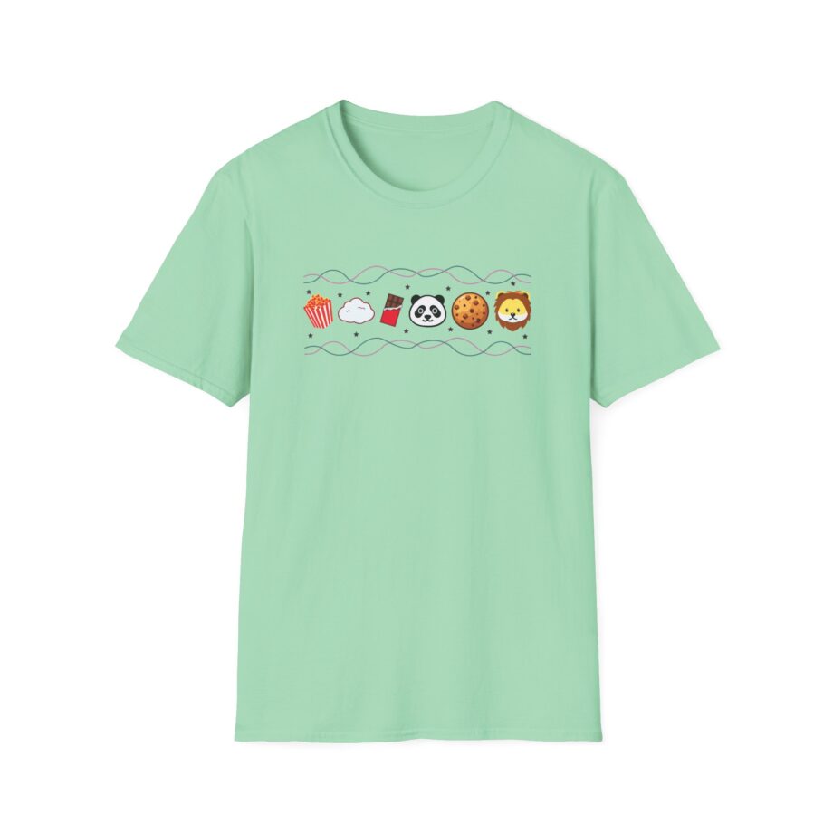 Harlow and Popcorn Emoji Unisex Softstyle T-Shirt