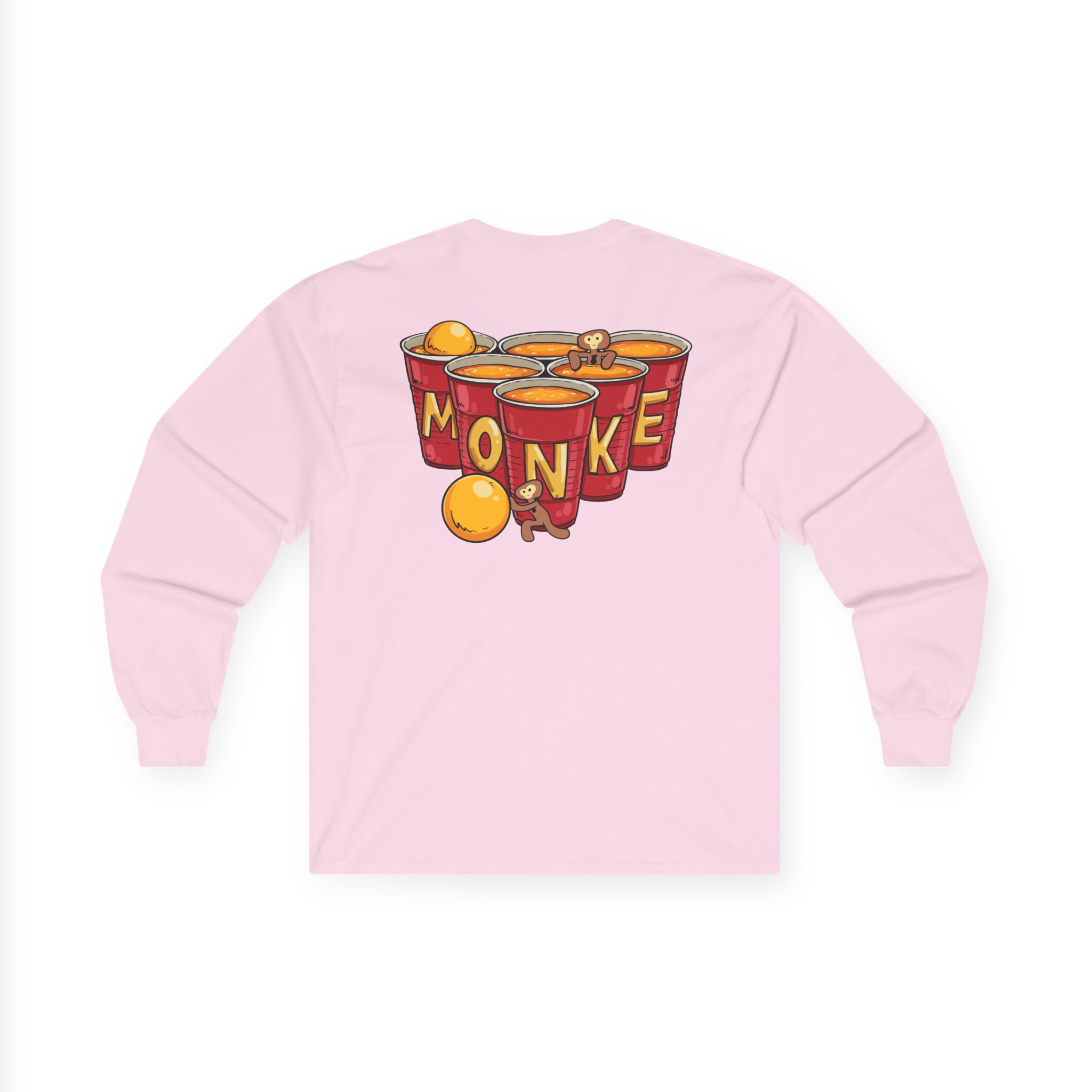 Spoonkidv Monke Pong Unisex Ultra Cotton Long Sleeve Tee