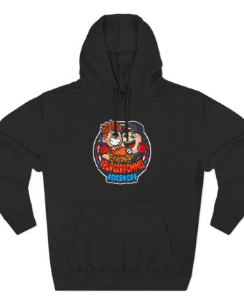 Burger Pommes eierkopf Three-Panel Fleece Hoodie