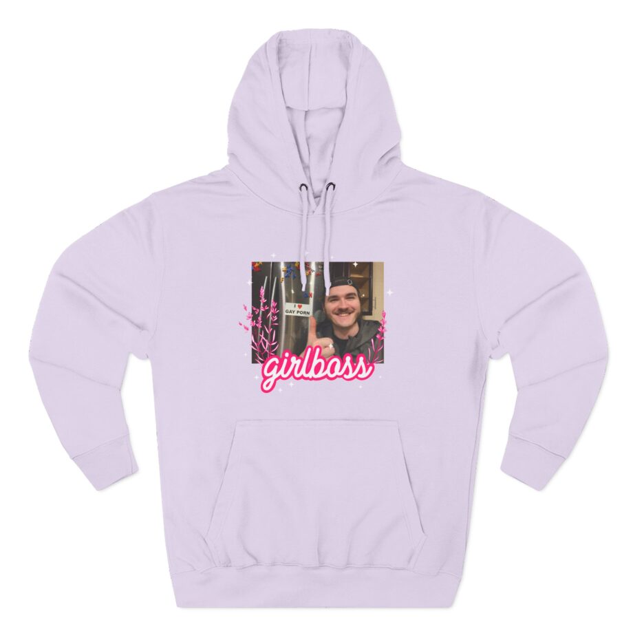 Jschlatt Girlboss Three-Panel Fleece Hoodie