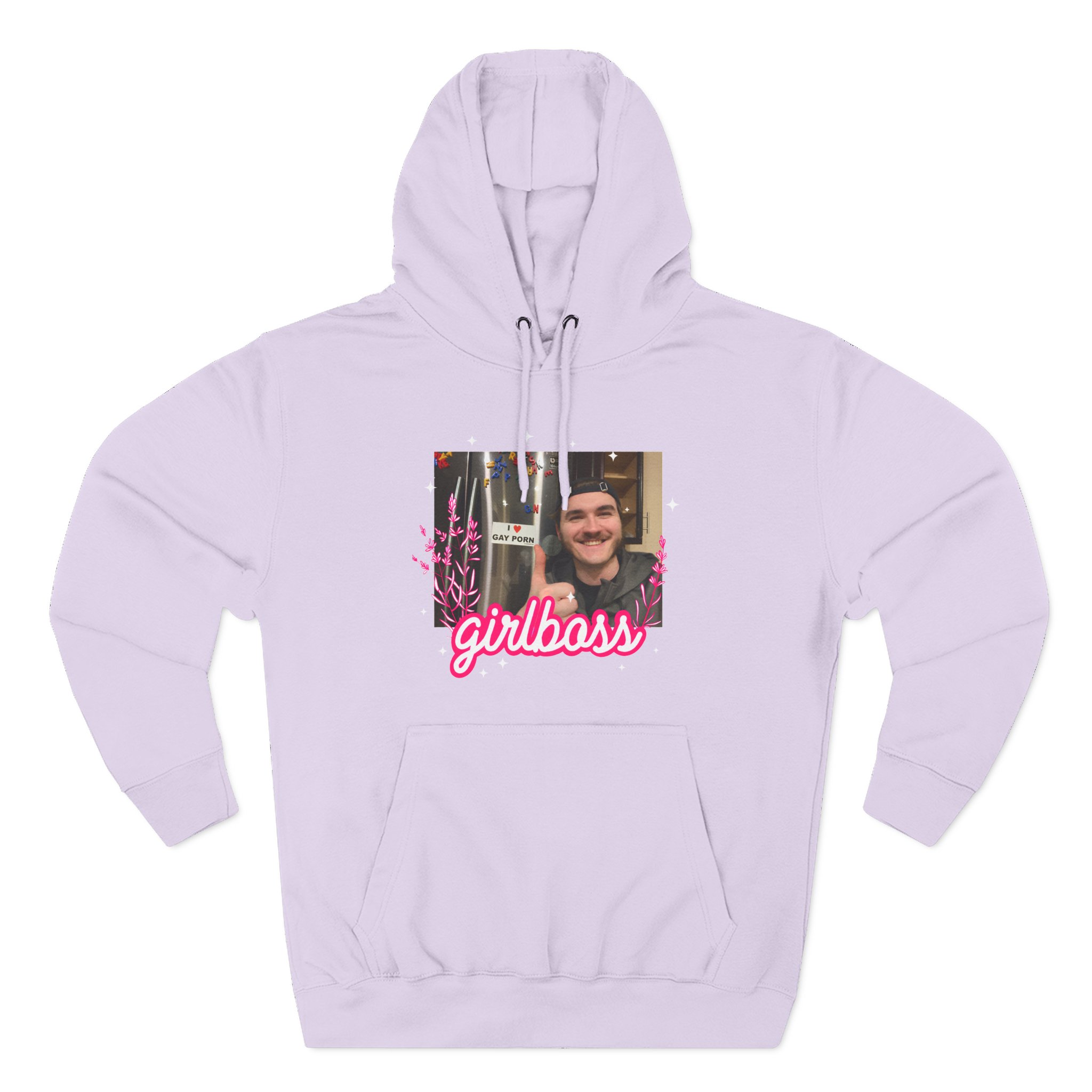 Jschlatt Girlboss Three-Panel Fleece Hoodie
