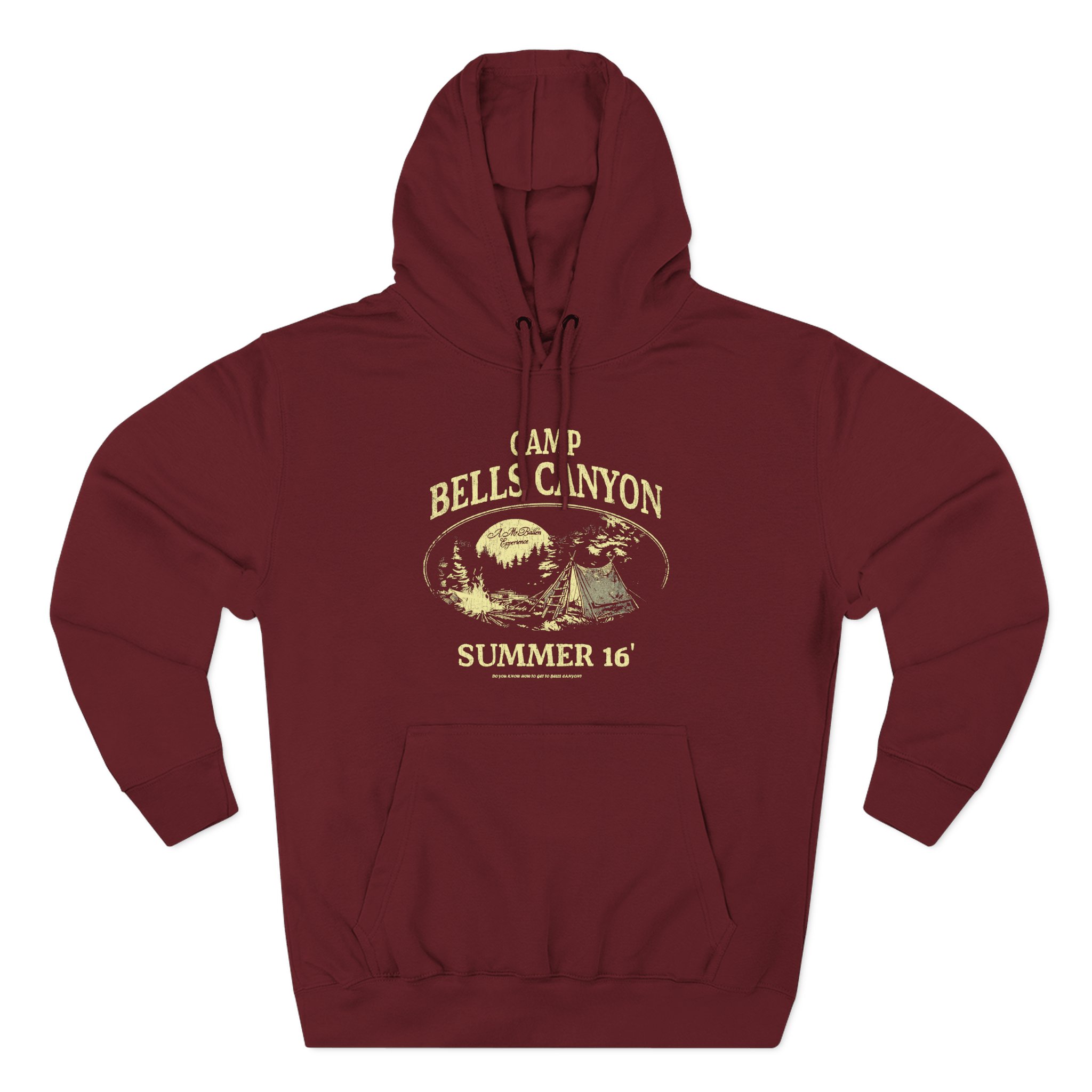 Mrballen Bells Canyon Distressed Three-Panel Fleece Hoodie