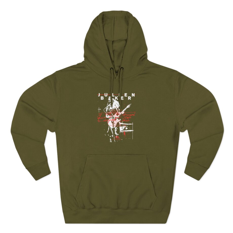 Julien Baker Live Flier Three-Panel Fleece Hoodie