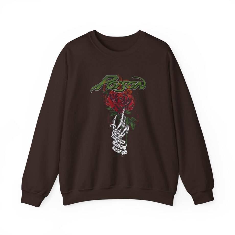 Poison Every Rose Has Its Thorn Unisex Heavy Blend™ Crewneck Sweatshirt
