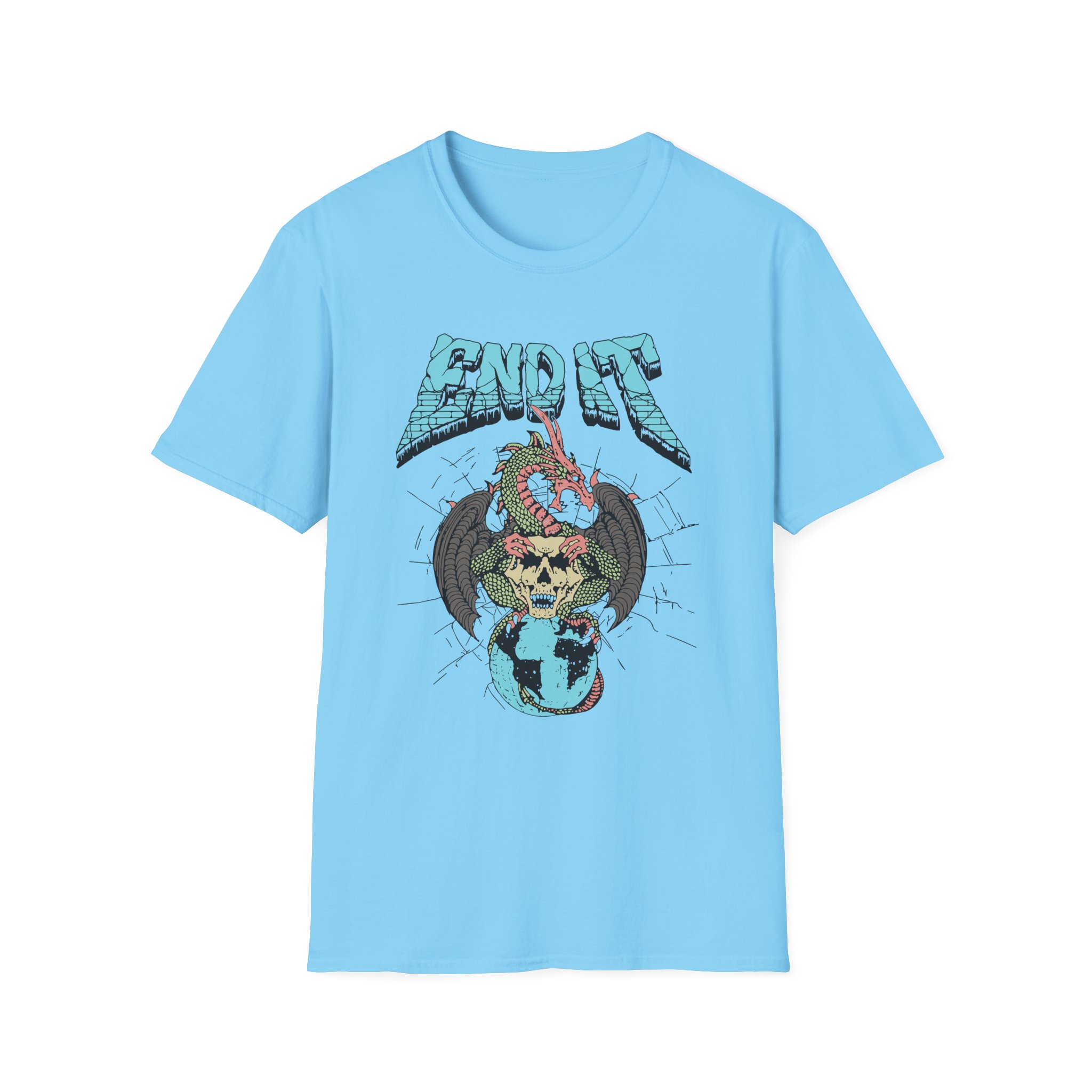 End It Dragon Skull Unisex Softstyle T-Shirt