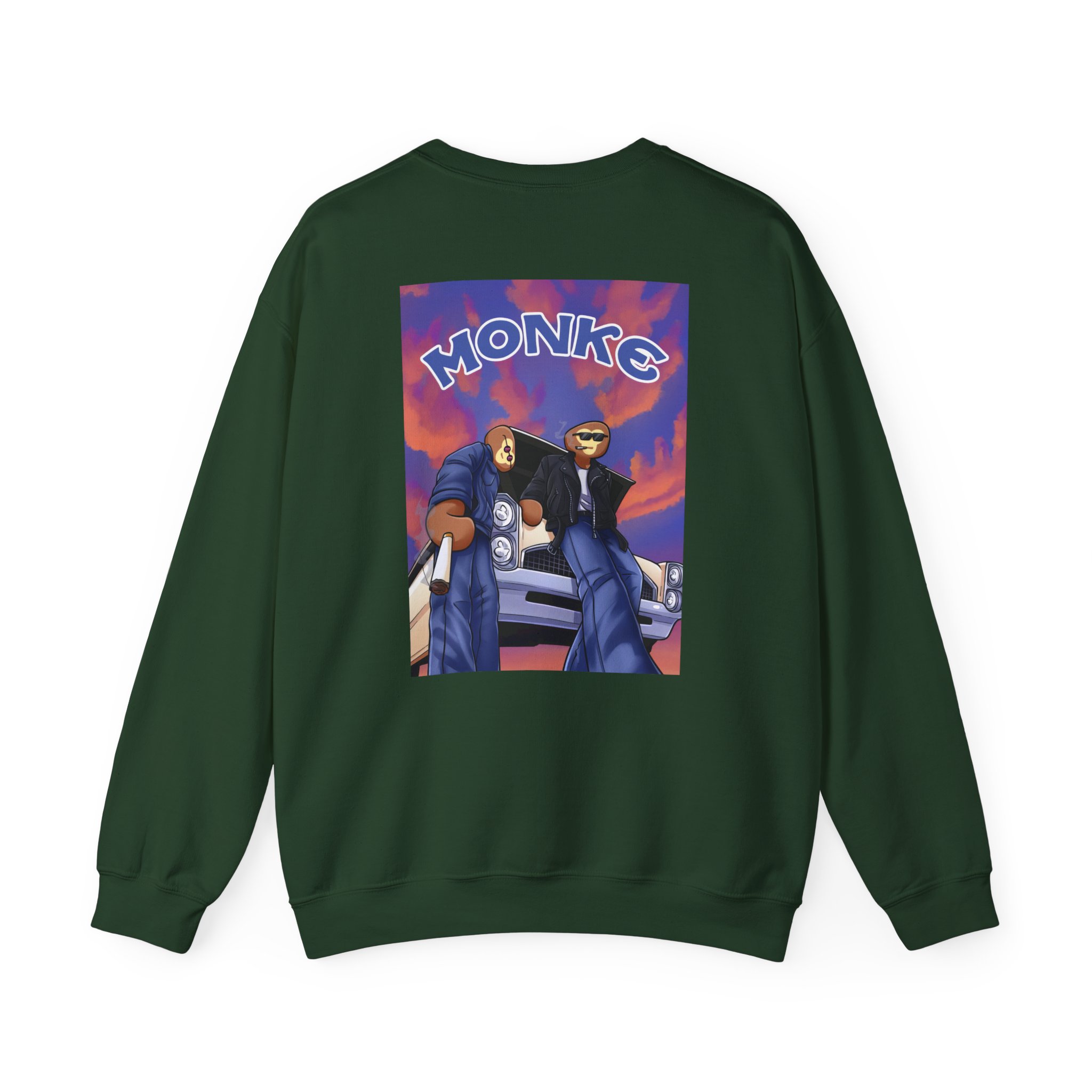 Spoonkid Monke Unisex Heavy Blendâ„¢ Crewneck Sweatshirt