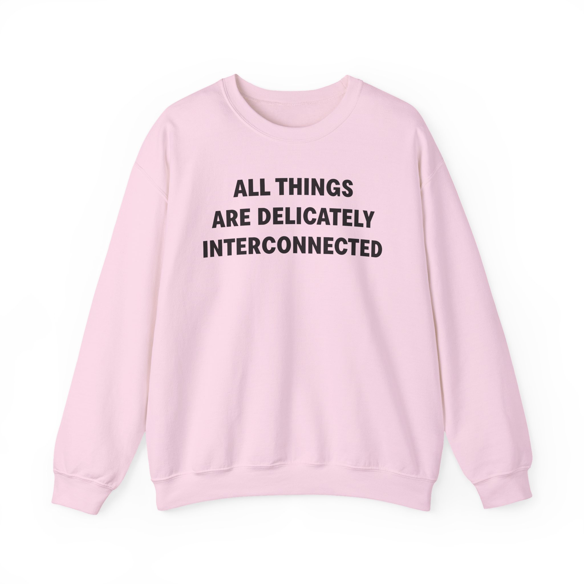 Jenny Holzer All Things Are Delicately Interconnected Unisex Heavy Blendâ„¢ Crewneck Sweatshirt