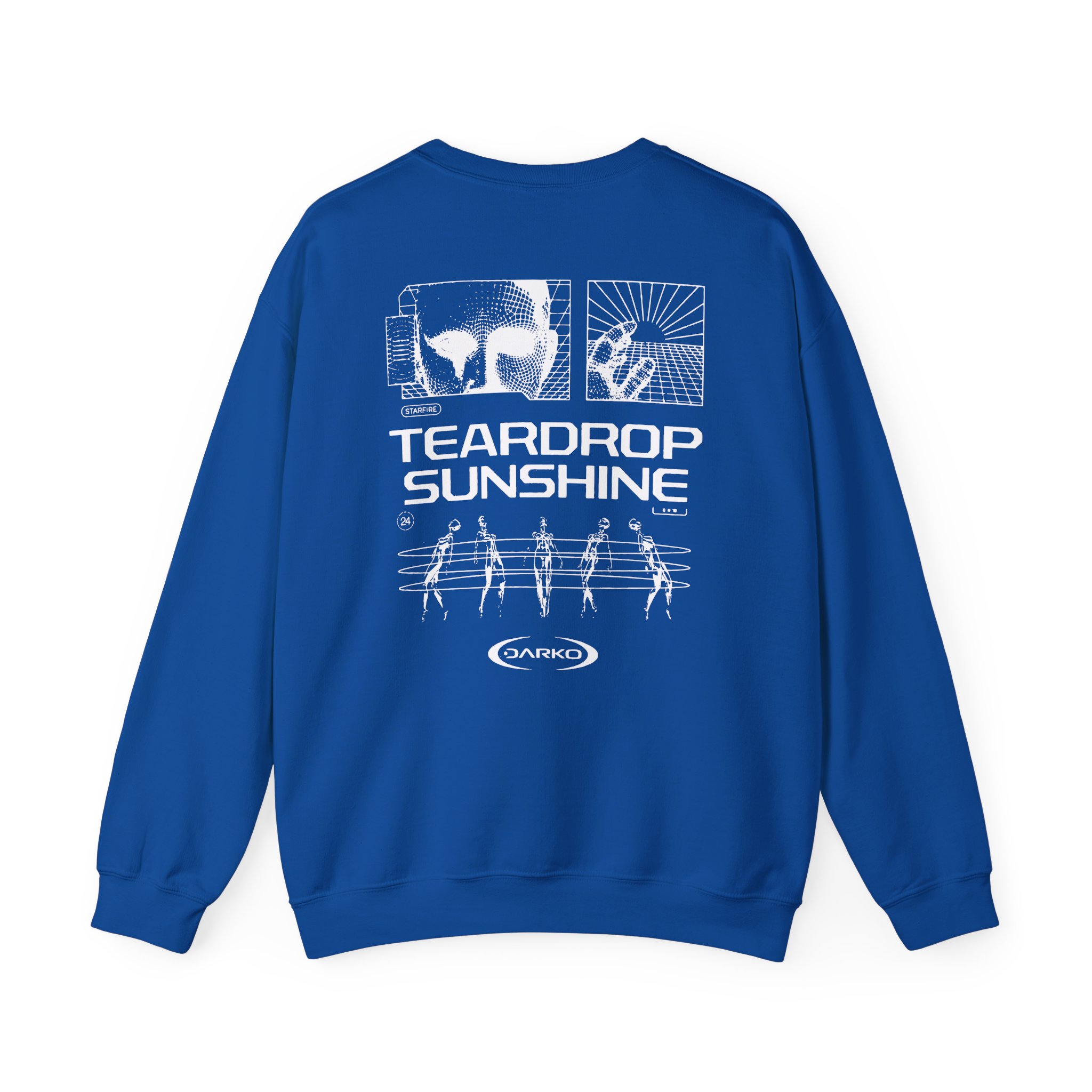 Darko Teardrop Sunshine Tie Dye Unisex Heavy Blendâ„¢ Crewneck Sweatshirt