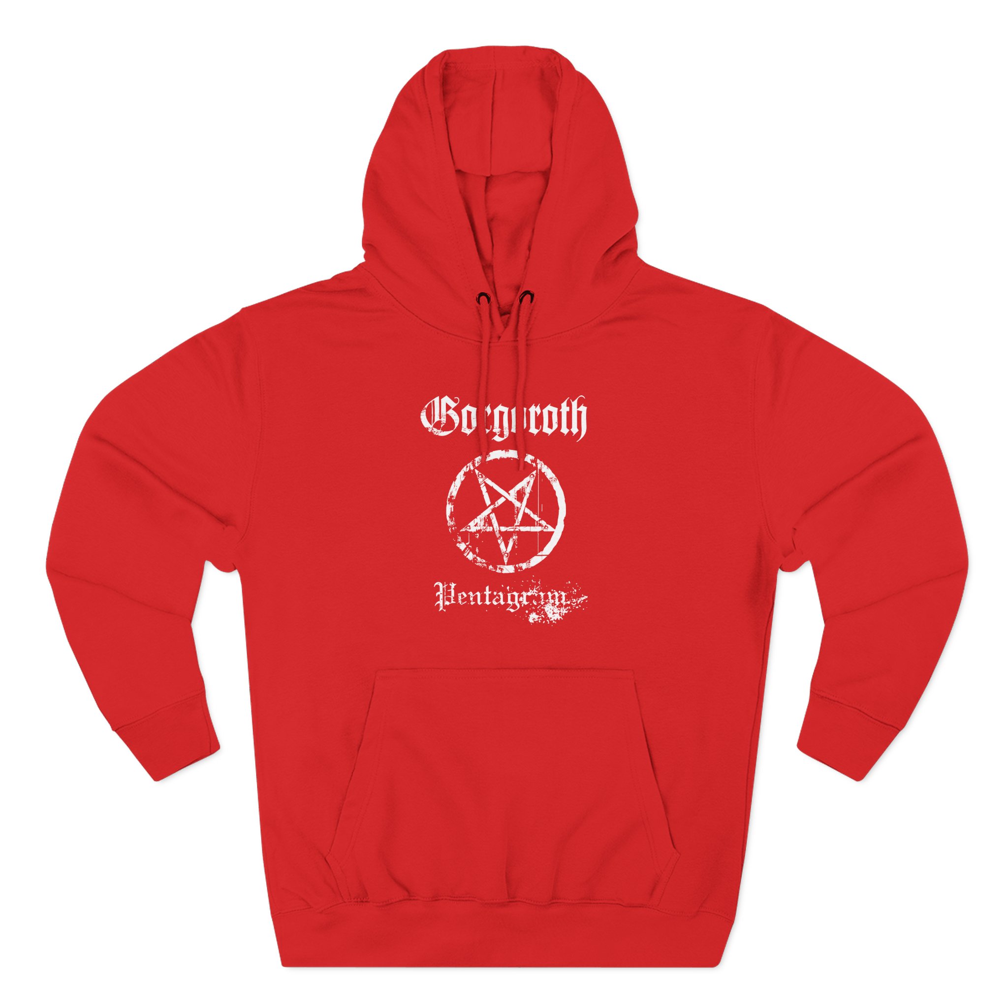 Gorgoroth Pentagram Three-Panel Fleece Hoodie