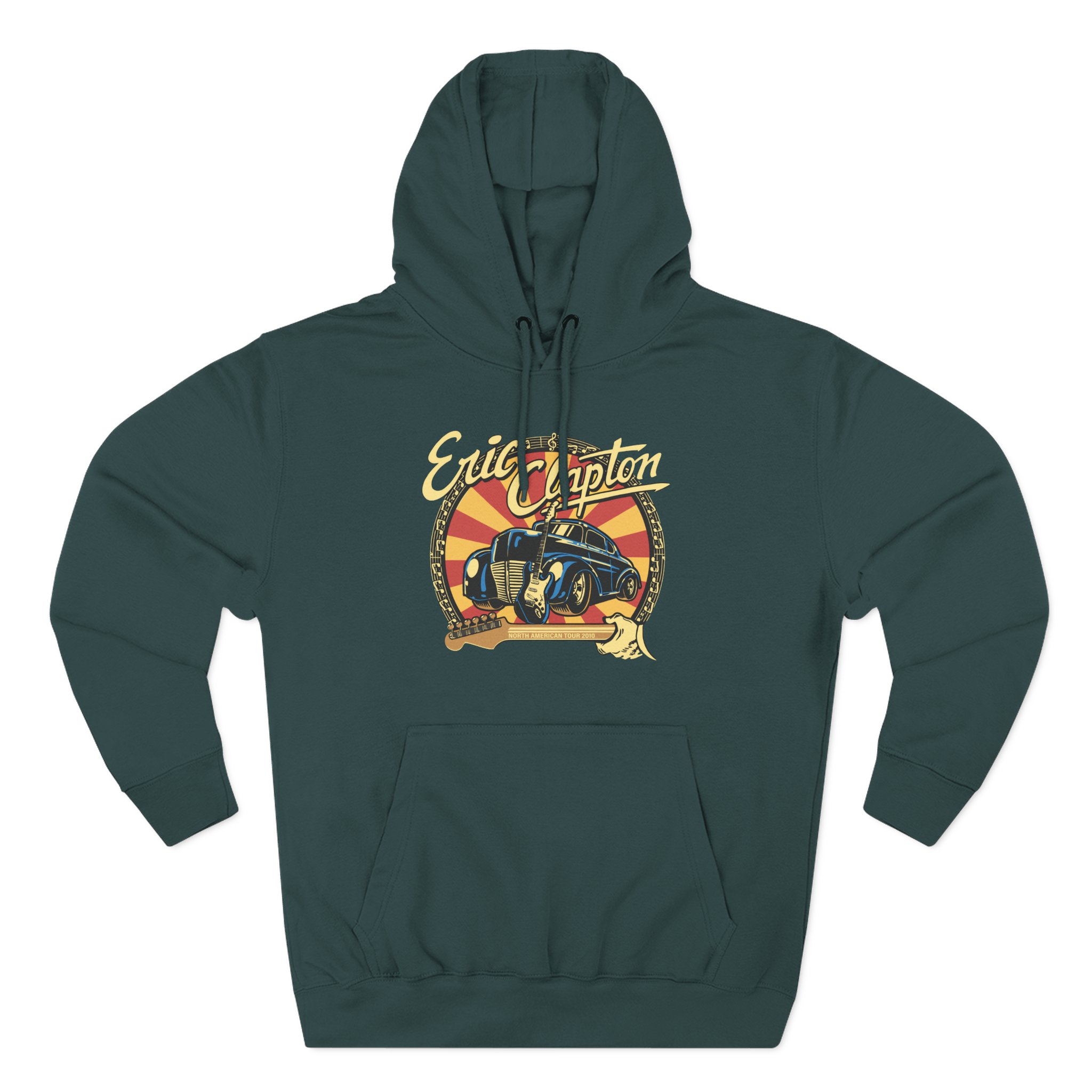 Eric Clapton 2010 North American Tour Three-Panel Fleece Hoodie