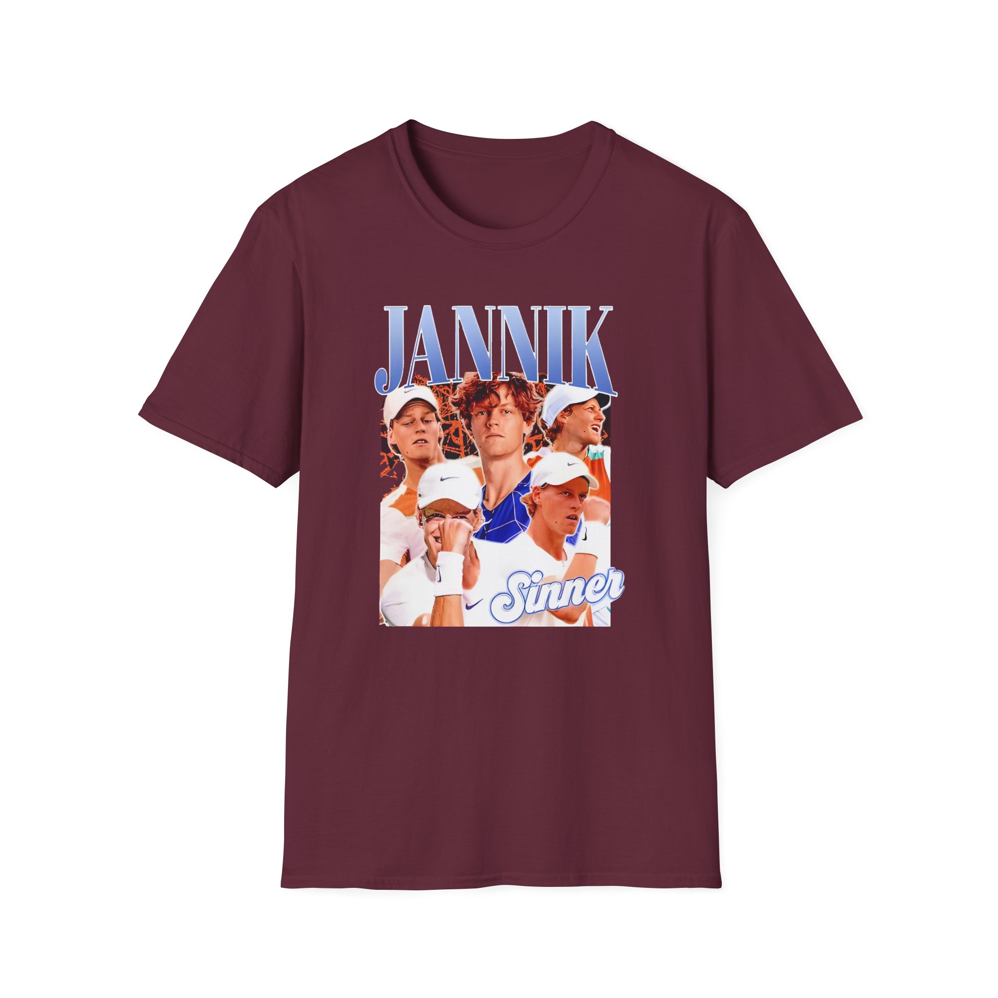 Jannik Sinner Retro Art Unisex Softstyle T-Shirt