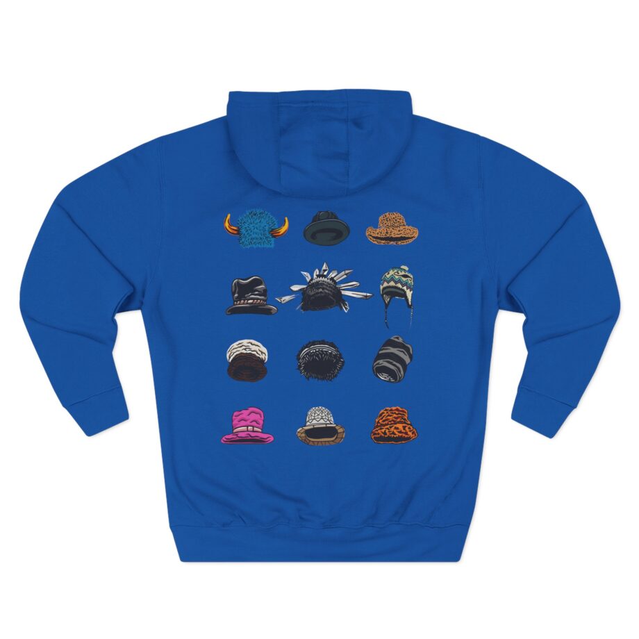 J High Times Hat Logo Three-Panel Fleece Hoodie