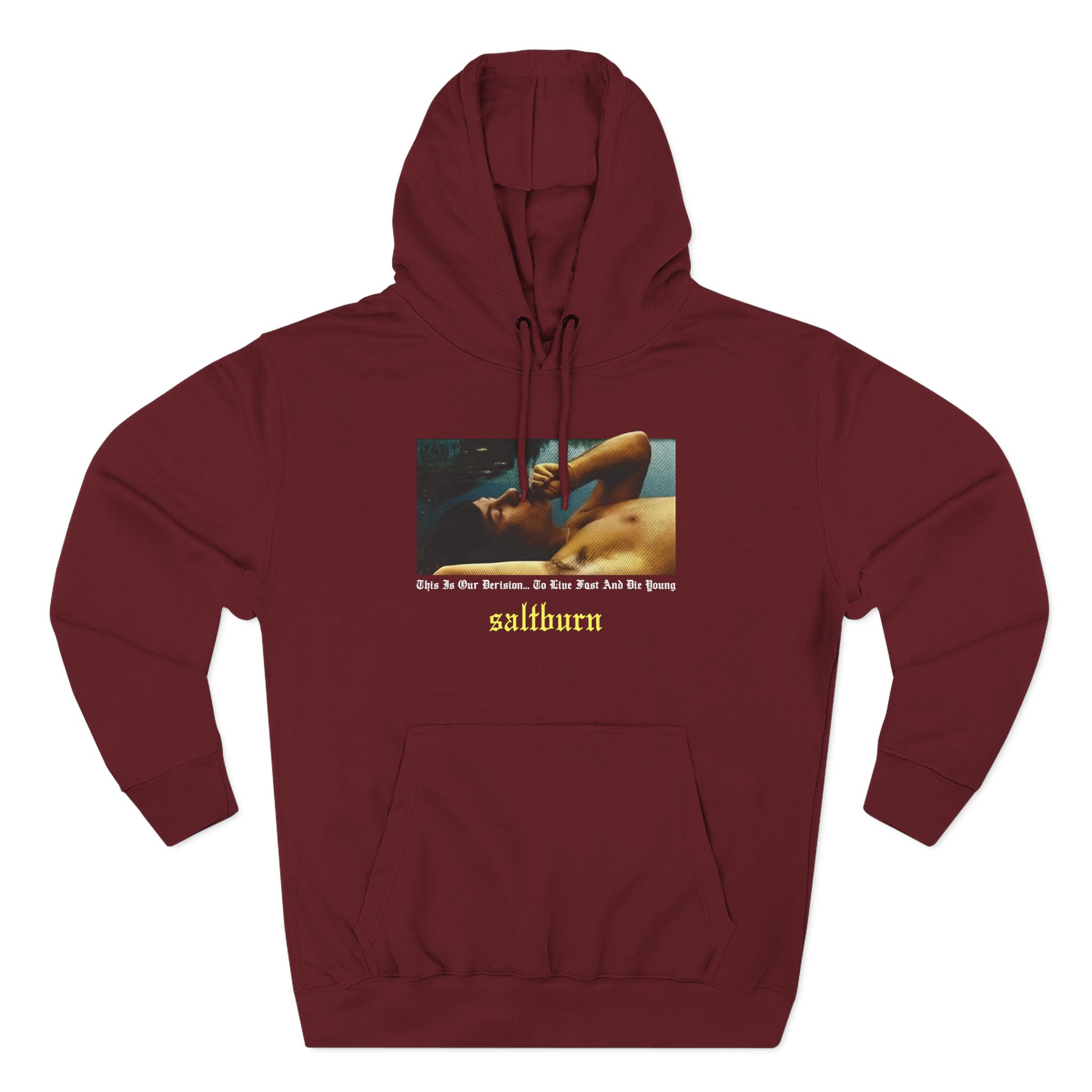 Saltburn This Is Our Derision Three-Panel Fleece Hoodie