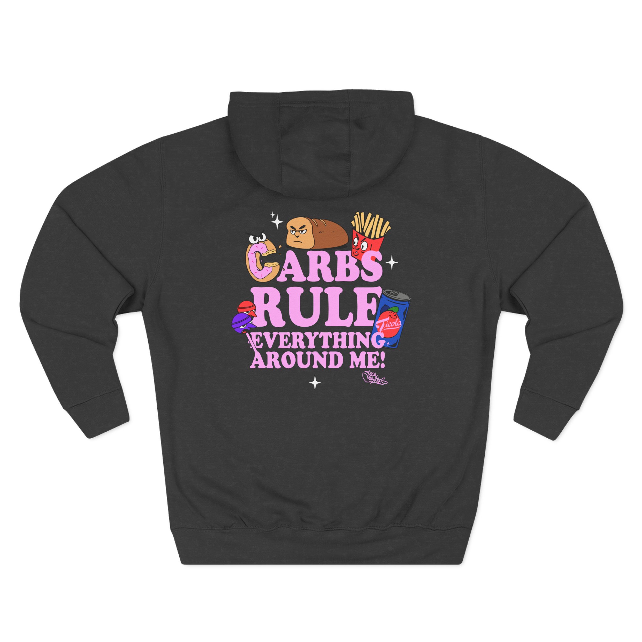 Method Man Carbs Rule Everything Around Me Three-Panel Fleece Hoodie