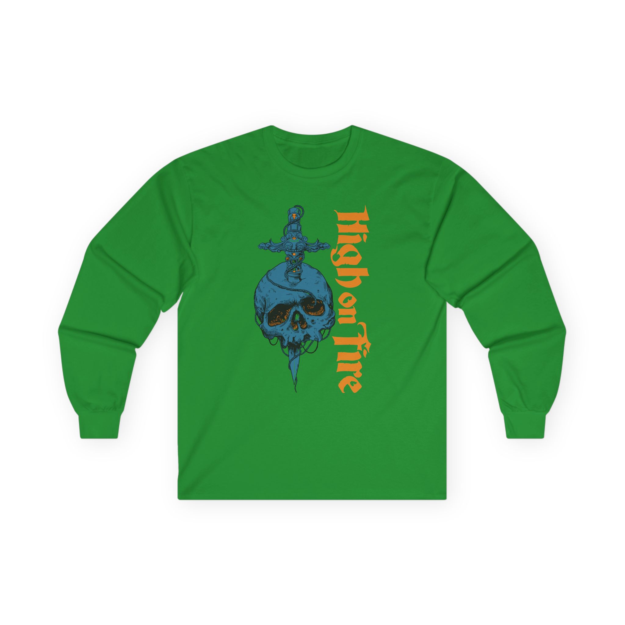 High on Fire Skull Knife Unisex Ultra Cotton Long Sleeve Tee