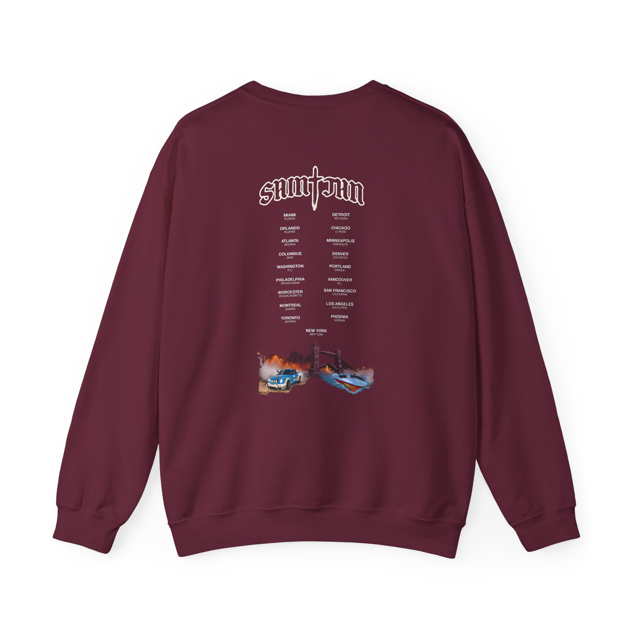 Saint JhnIgnorant Forever World Tour Unisex Heavy Blendâ„¢ Crewneck Sweatshirt