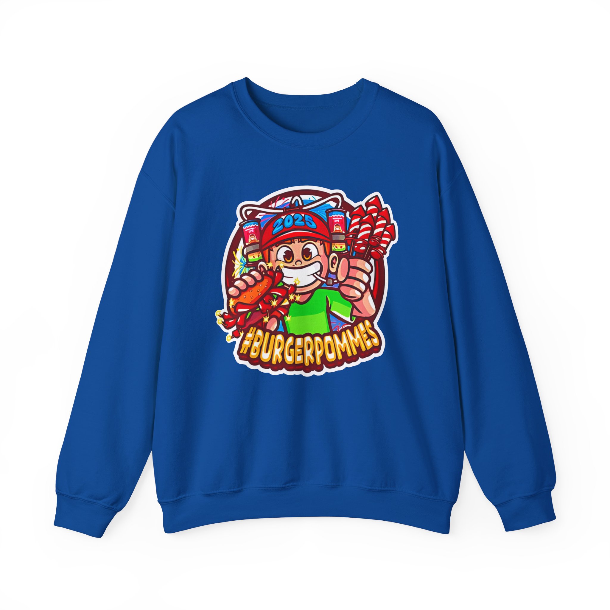 Burger Pommes Unisex Heavy Blendâ„¢ Crewneck Sweatshirt