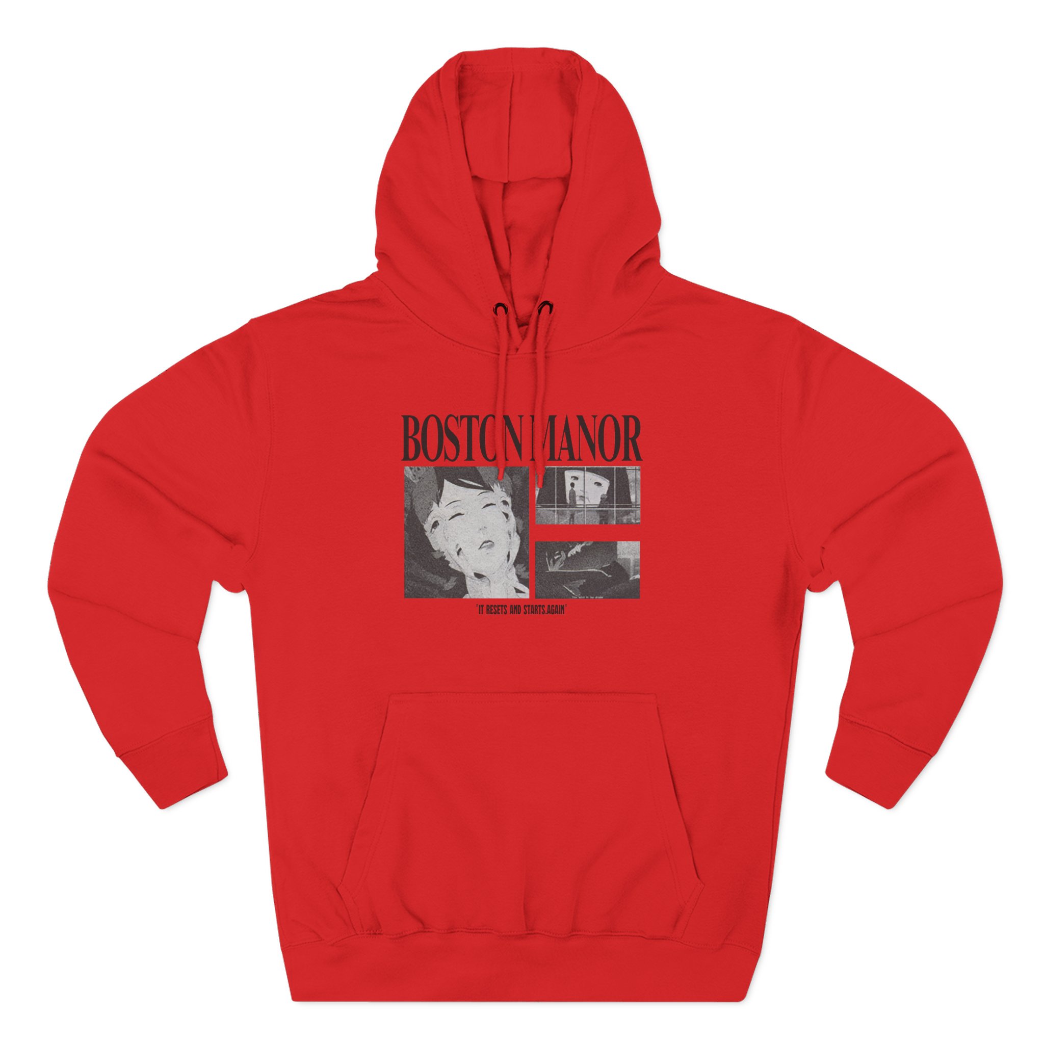 Boston Manor Paprika Three-Panel Fleece Hoodie